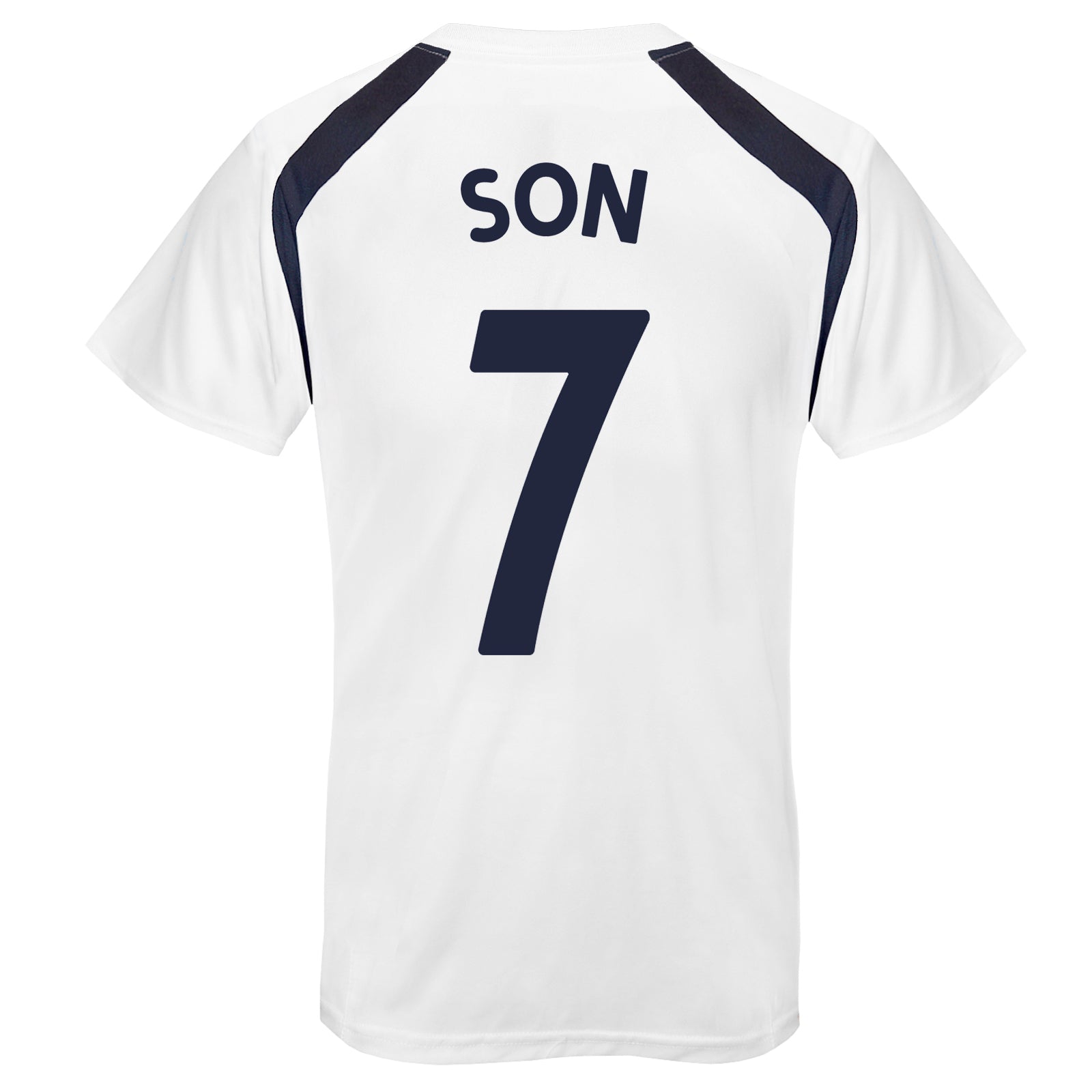 Spurs adults poly T-shirt in white with club crest to chest