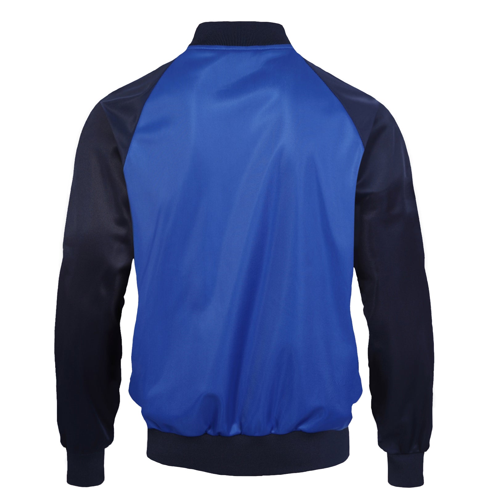 Spurs kids retro track jacket in navy & royal blue with club crest to chest.