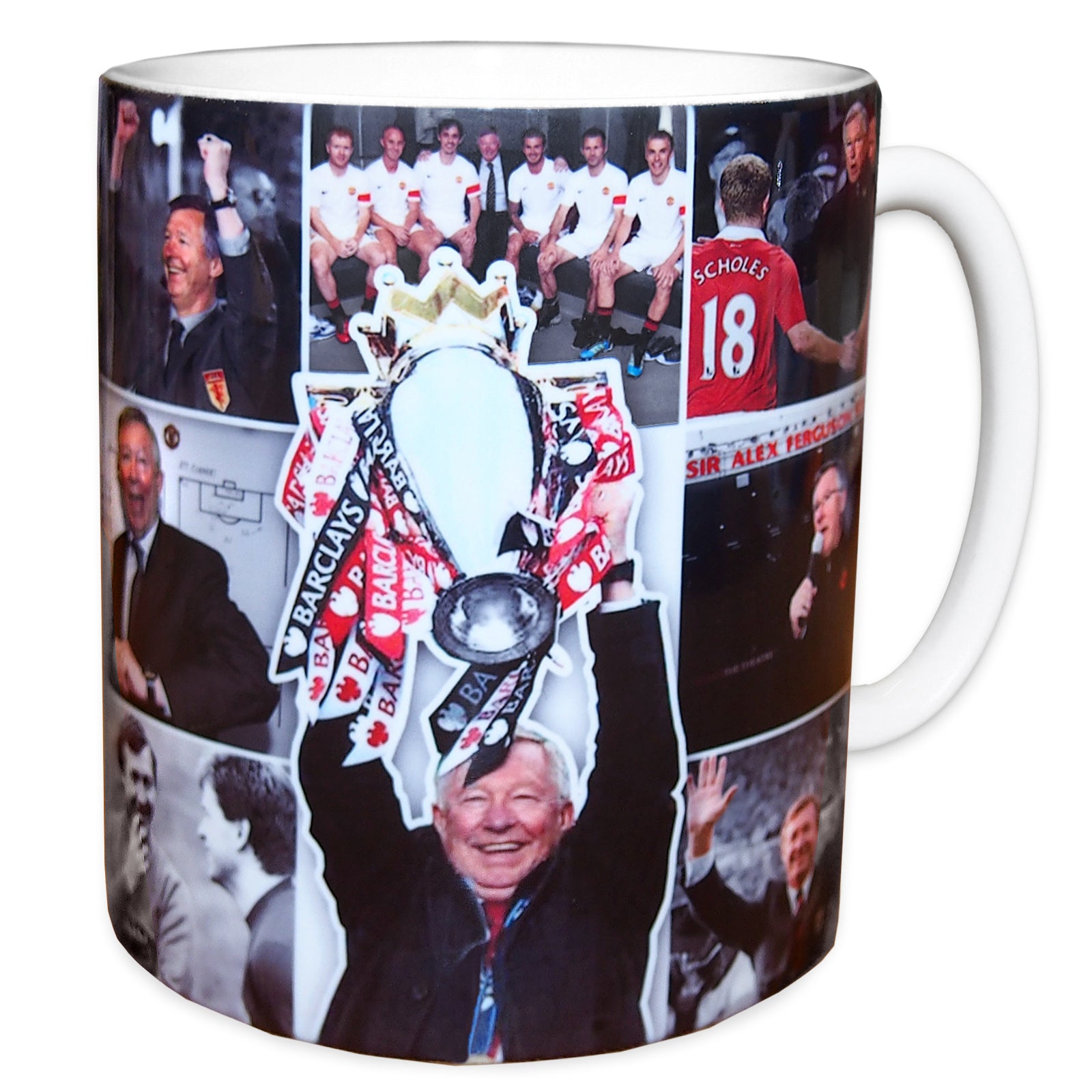 Man United mug - legends Alex Fergusson in red