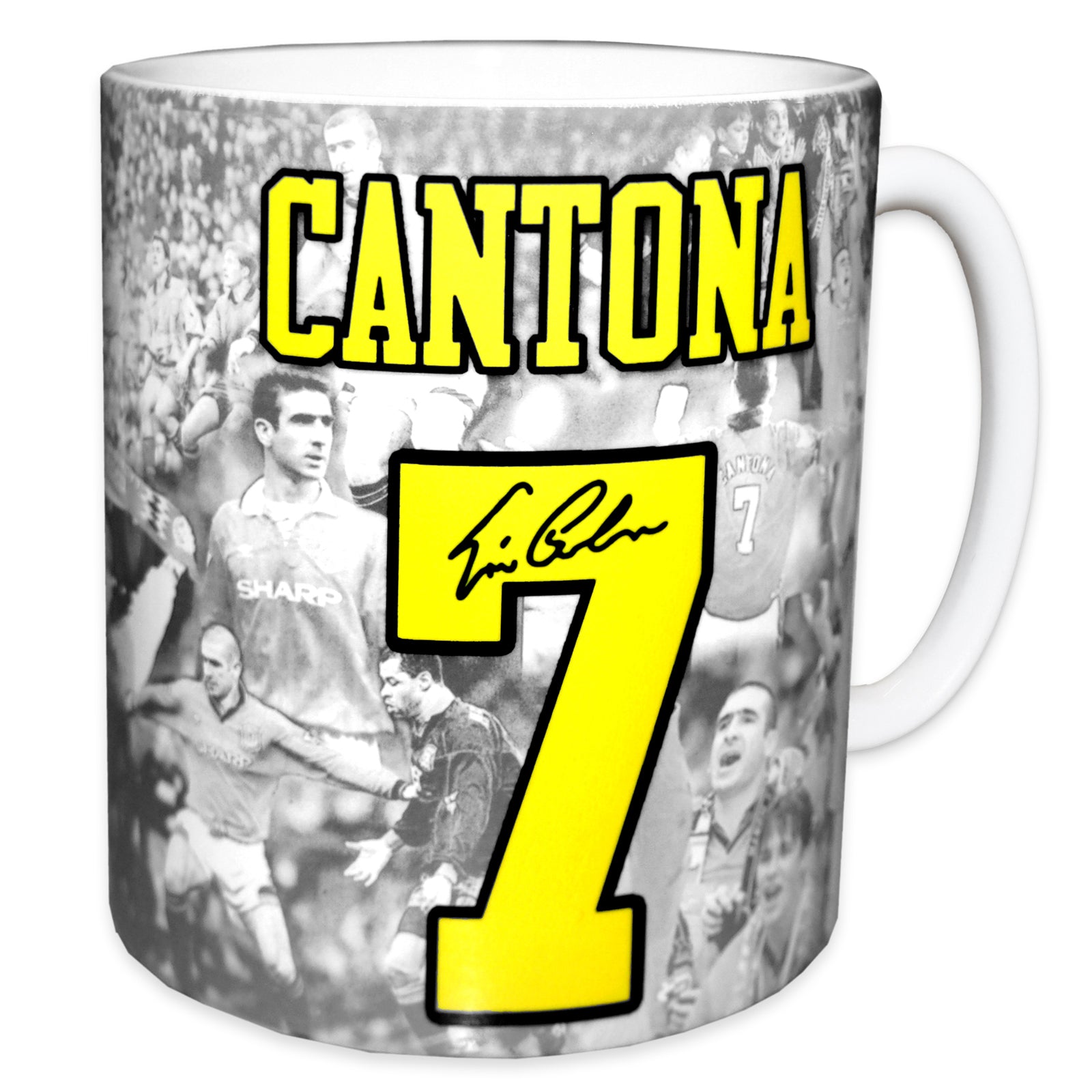 Man United mug - legends Eric Cantona in black