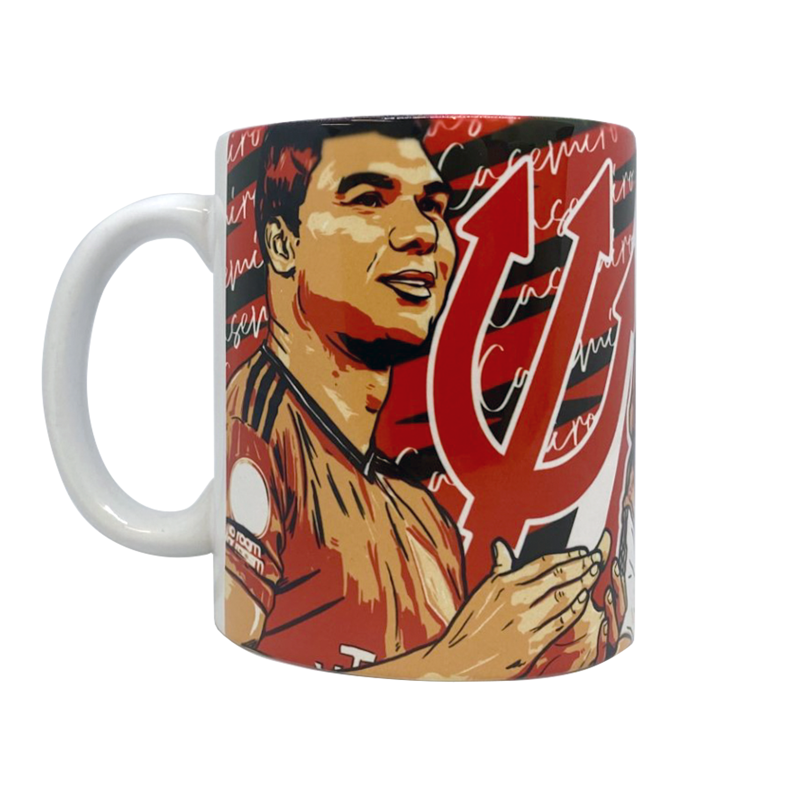 Man United mug - legends Casemero in red