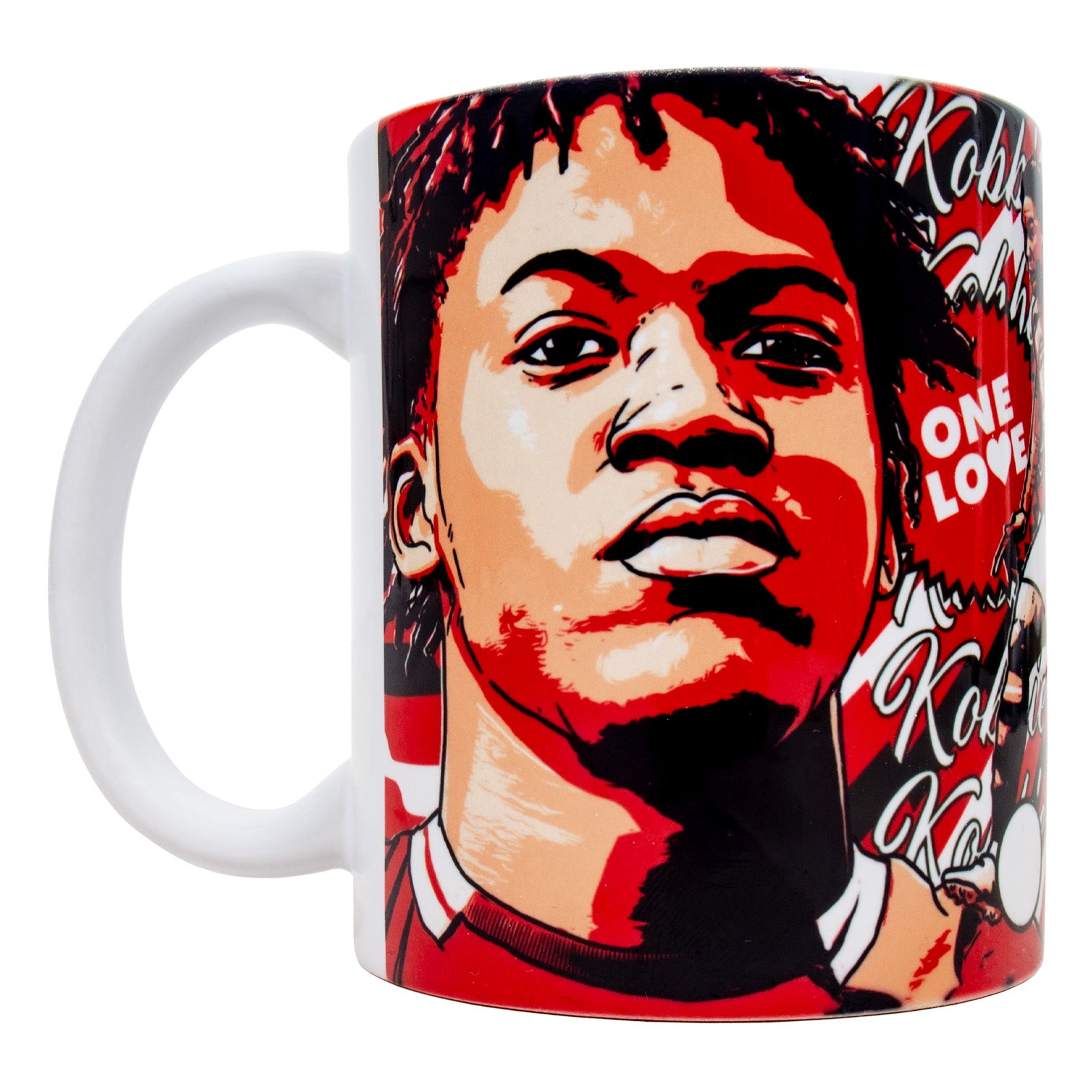 Man United mug - legends Mainoo in red