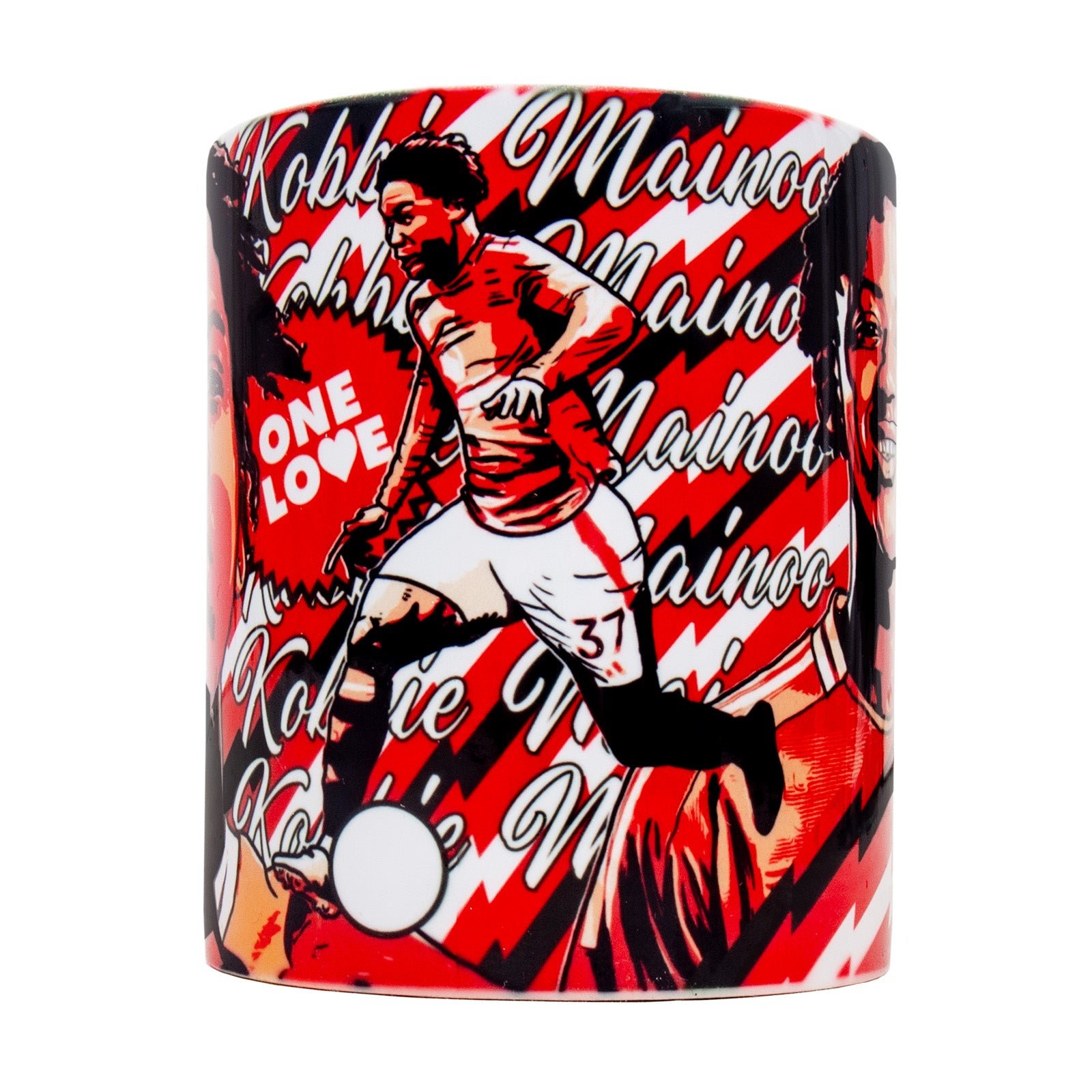 Man United mug - legends Mainoo in red