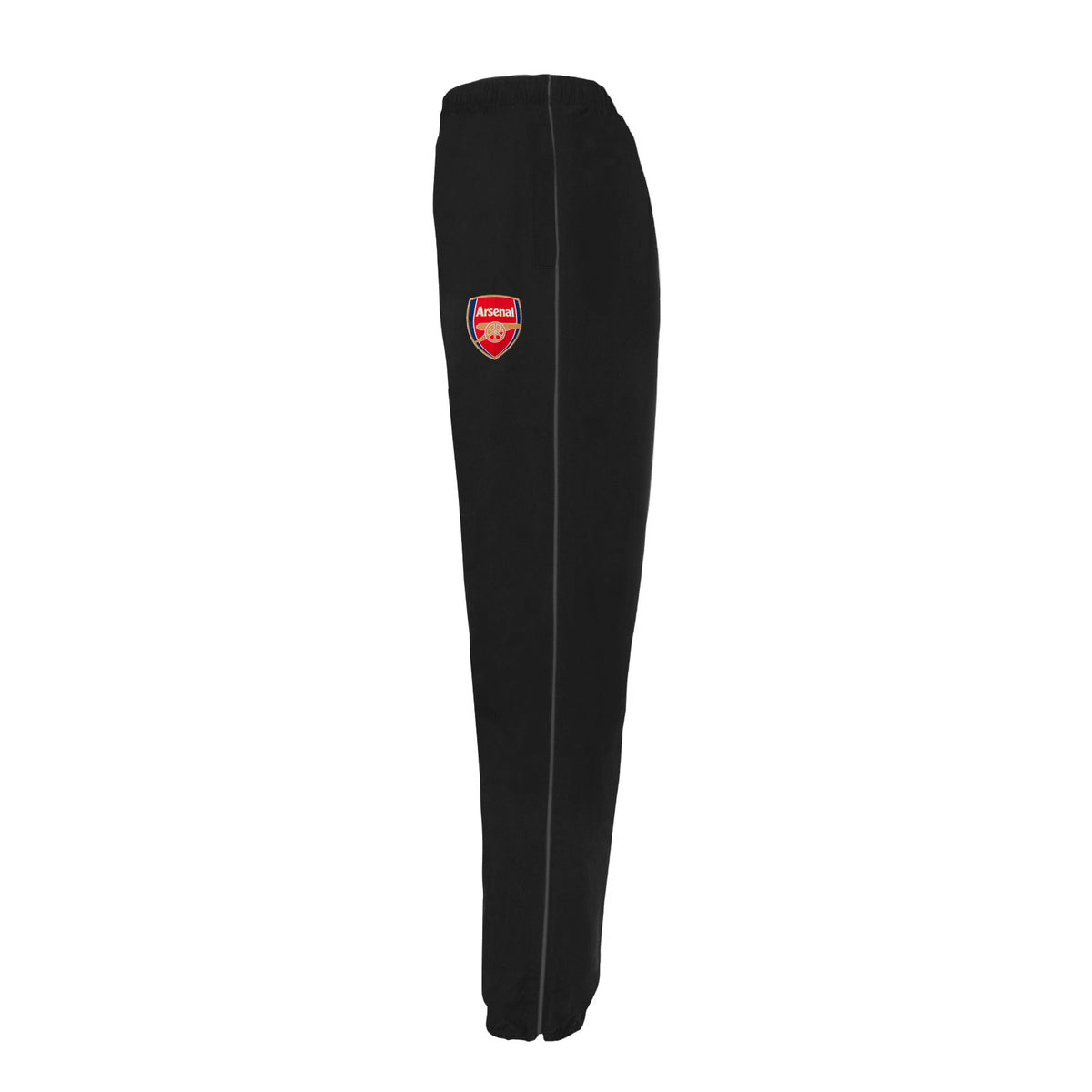 Arsenal adults tracksuit in black & grey with club crest to chest and left thigh