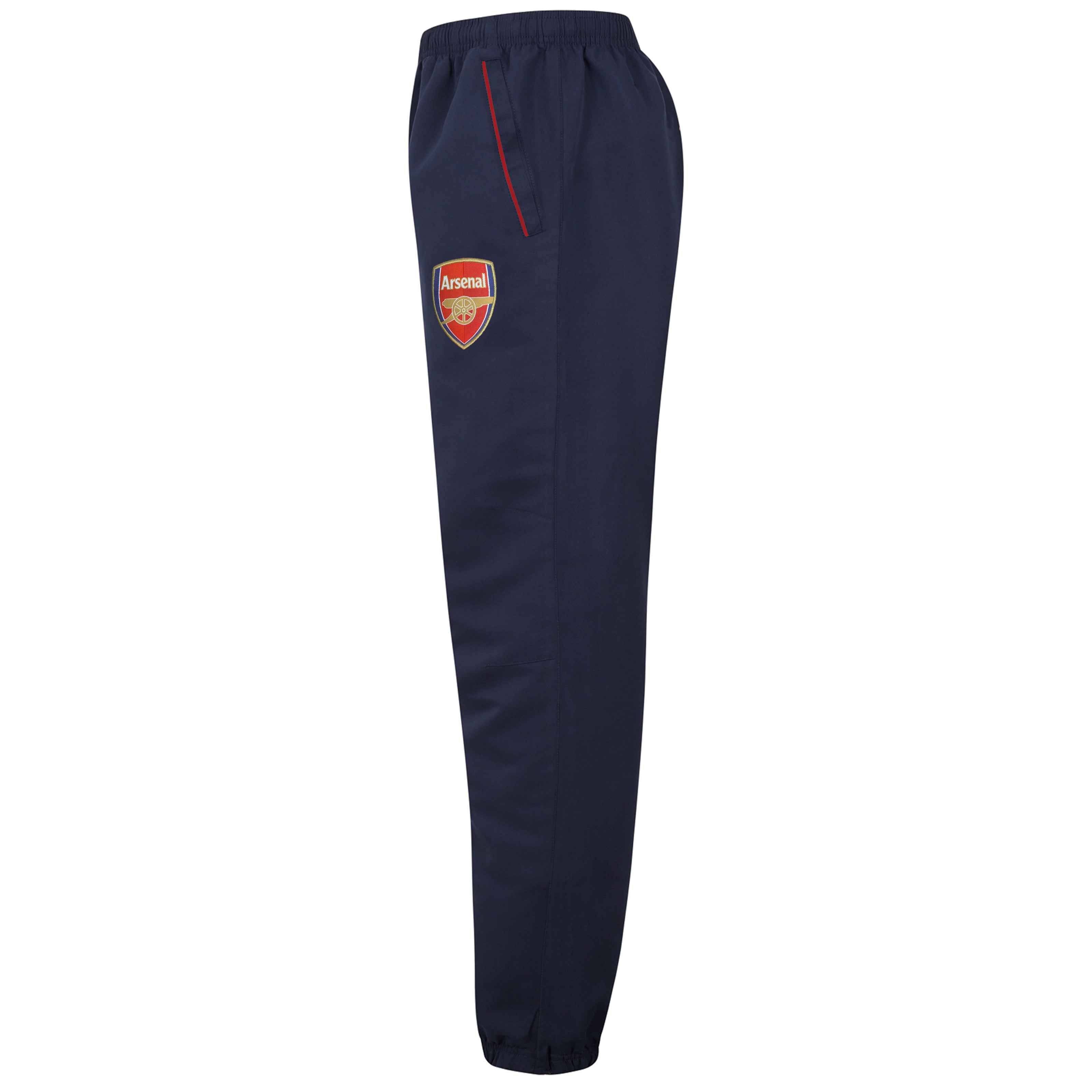 Arsenal adults tracksuit in navy blue & red with club crest to chest and left thigh