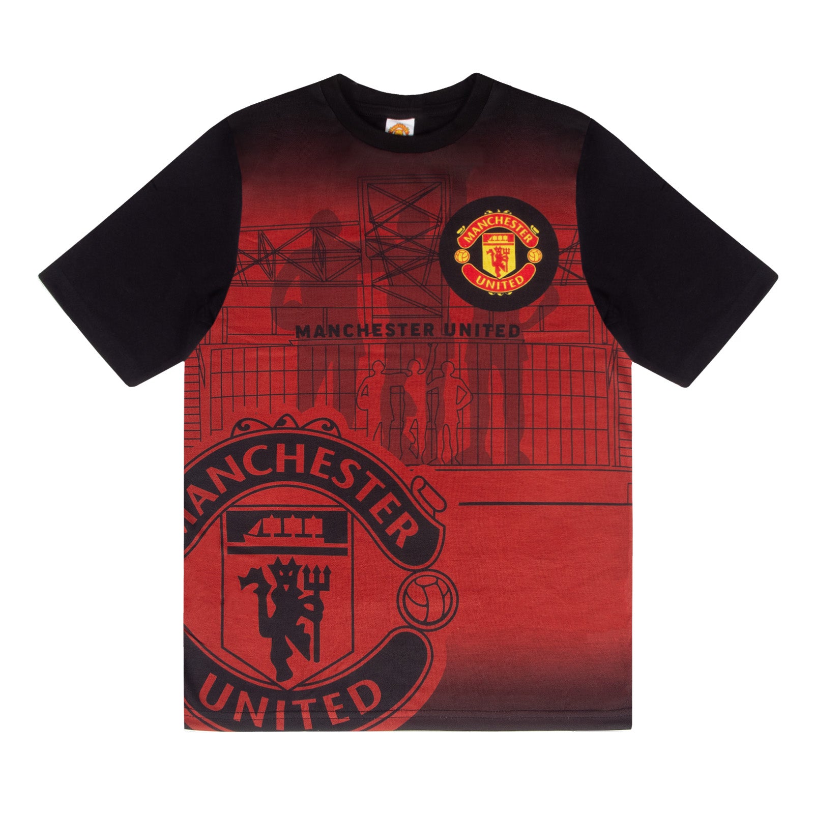 Manchester United short pyjamas for kids in red
