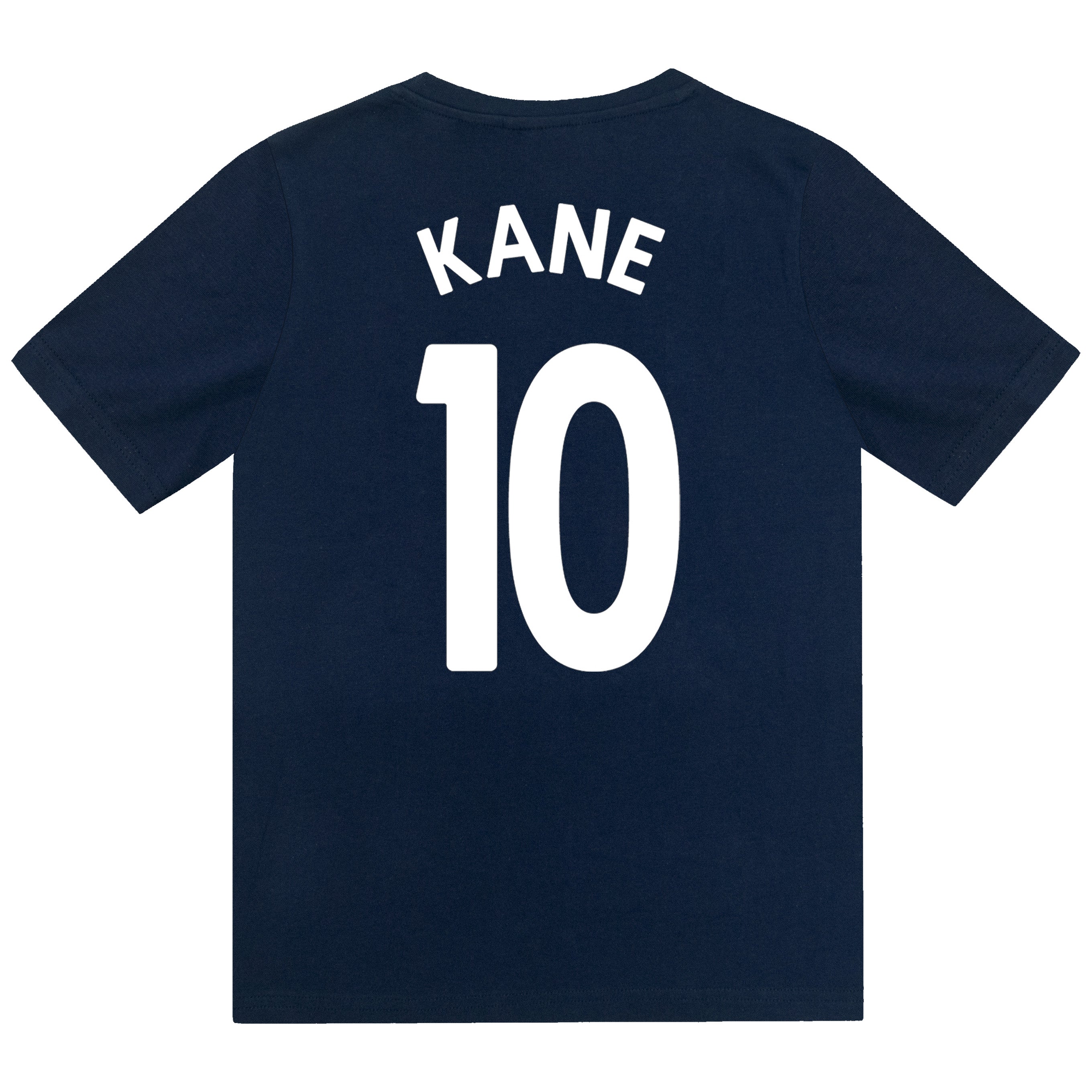 Spurs kids short pyjamas in navy blue. Short sleeve top with graphic and shorts with crest to the left leg