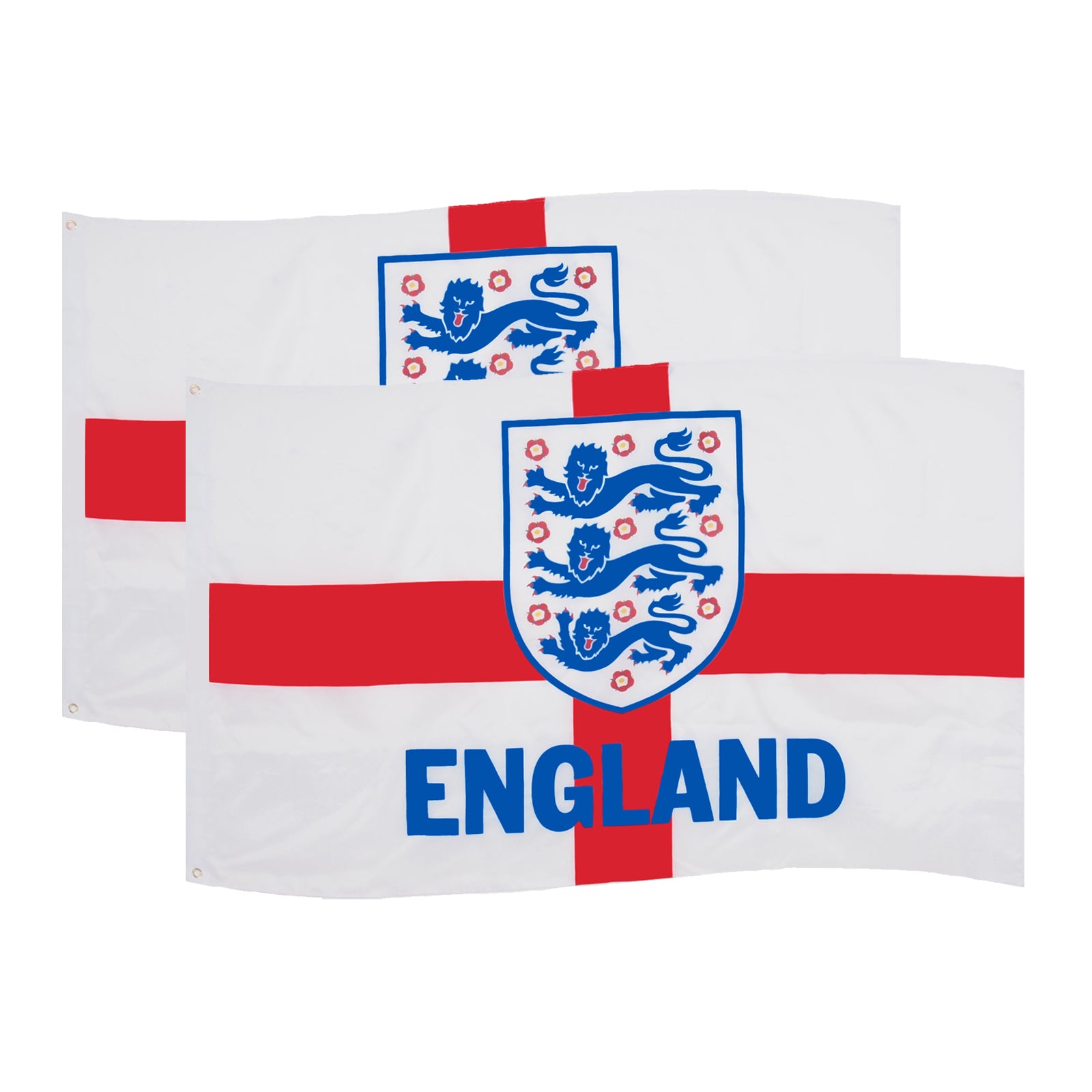 England football 5ft x 3ft flag with large England crest & text print.
