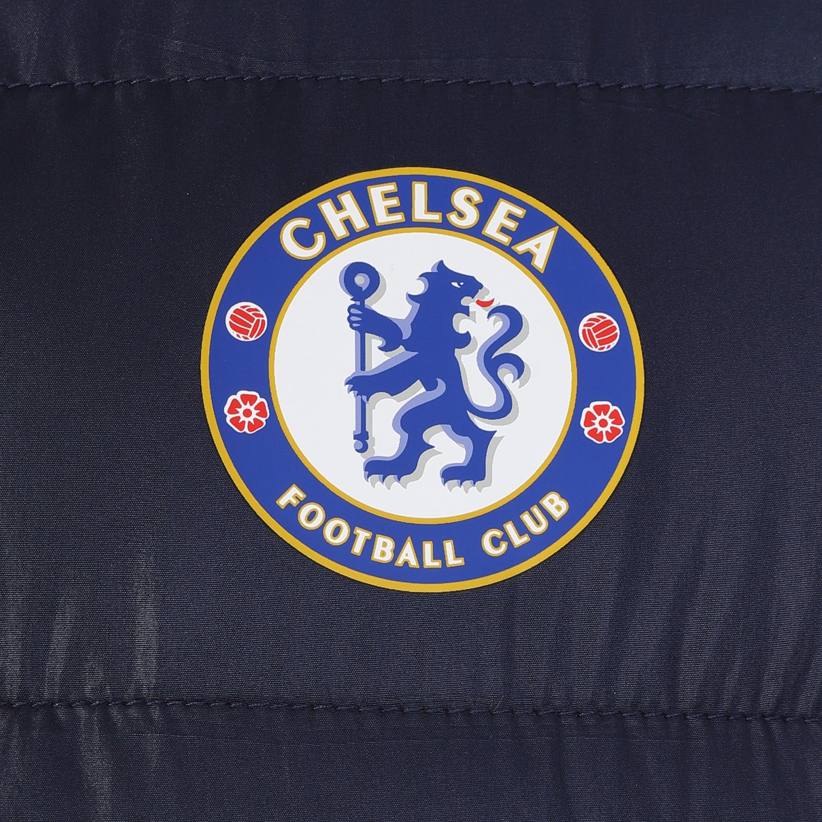 Chelsea adults gilet in black with club crest to chest.