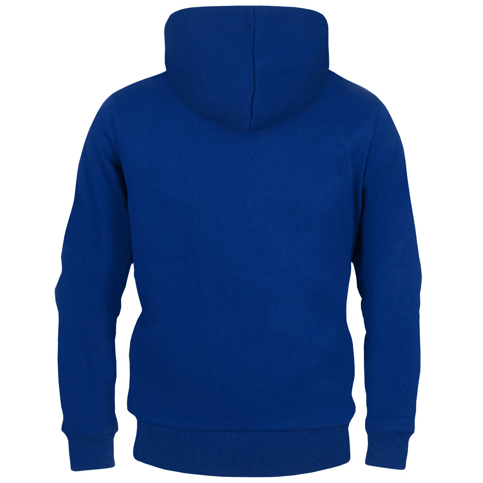 Chelsea kids zip hoodie in navy blue with club crest and Chelsea text on the left chest.