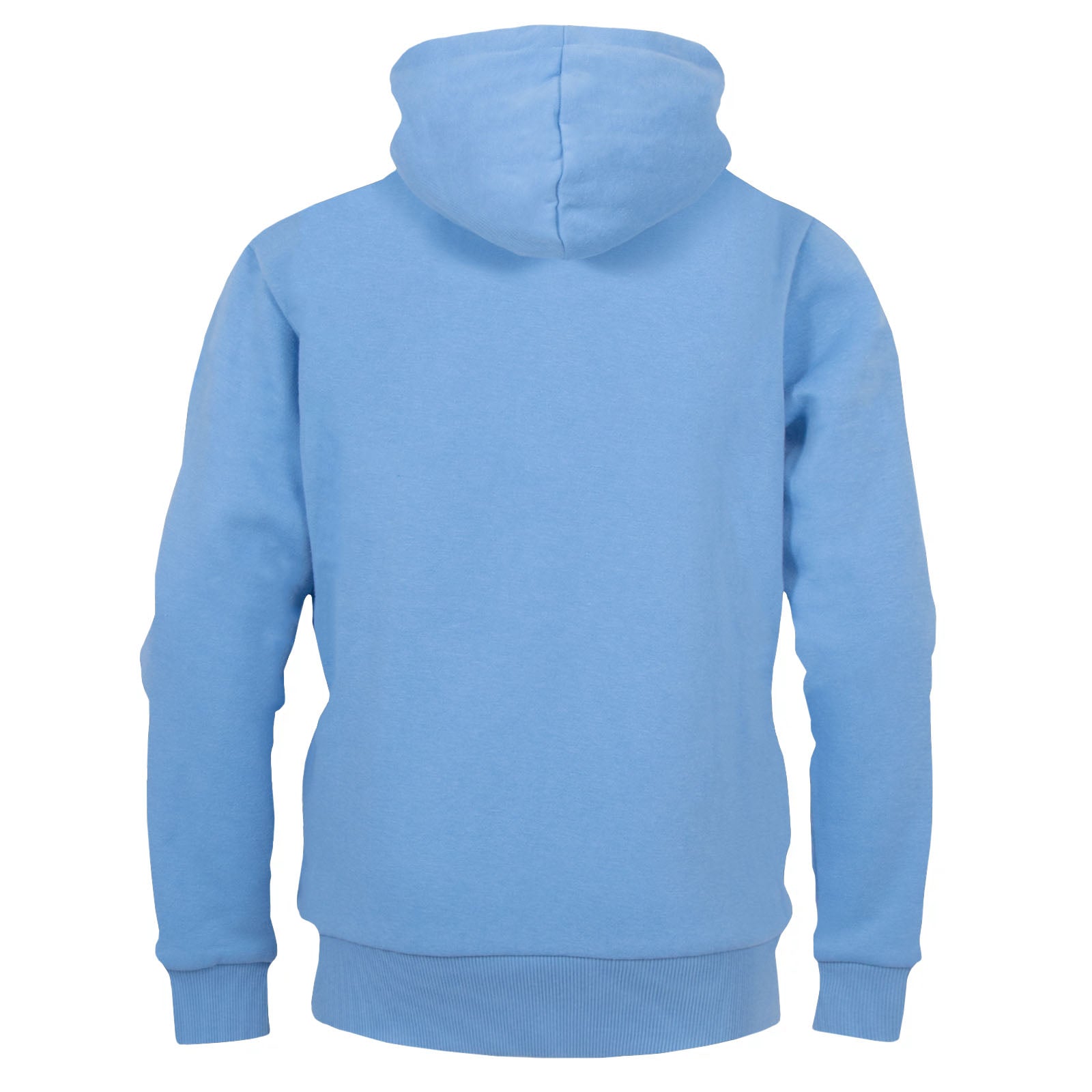 Man City kids zip hoodie in sky blue with club crest on the left chest.