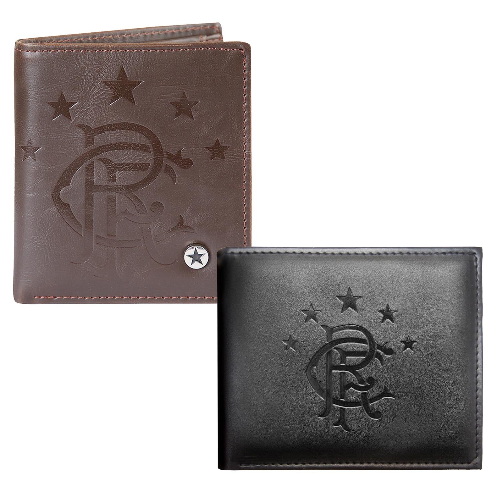 Leeds United AFC Official Soccer Gift Embossed Crest Money Wallet Black