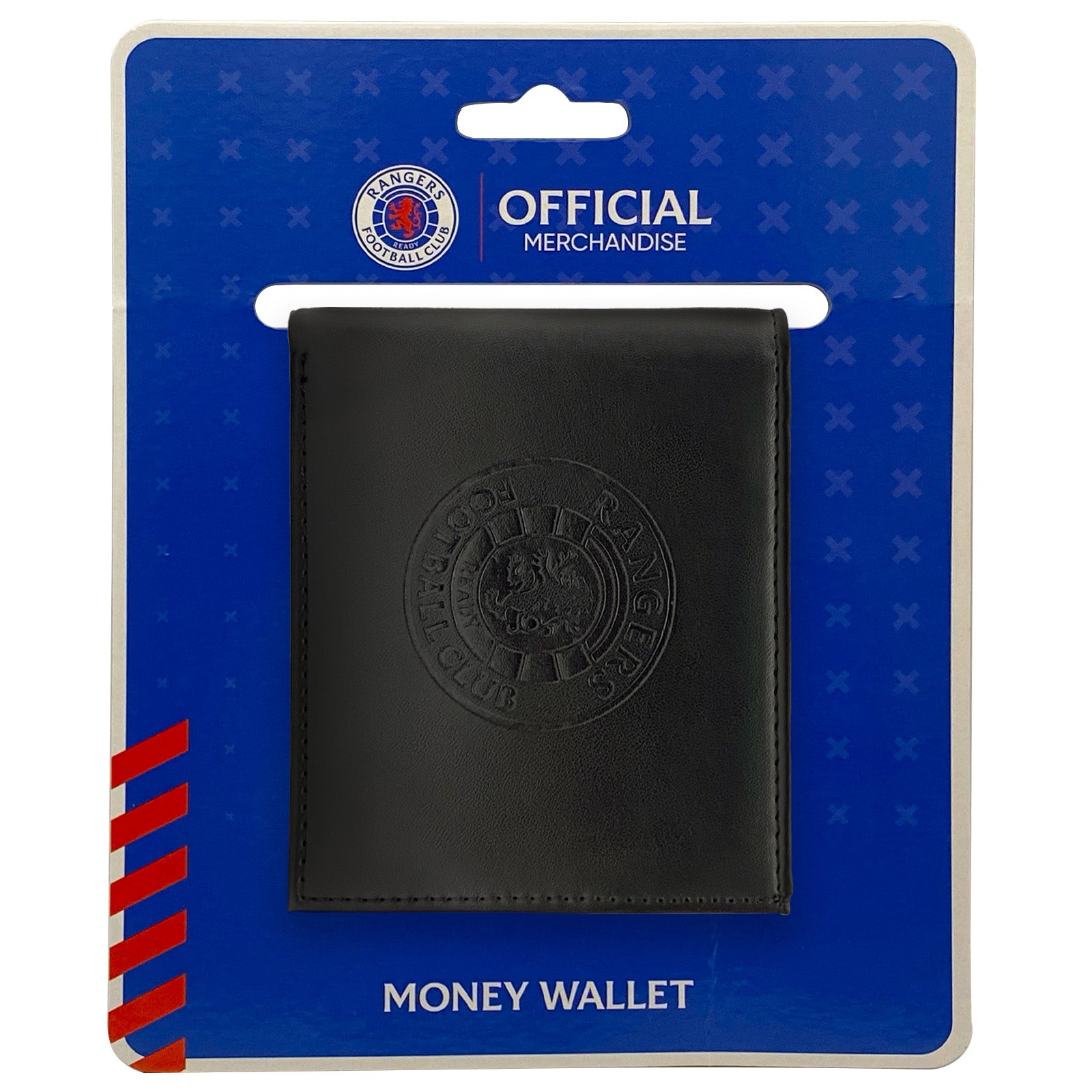 Rangers faux leather wallet in brown with embossed club crest