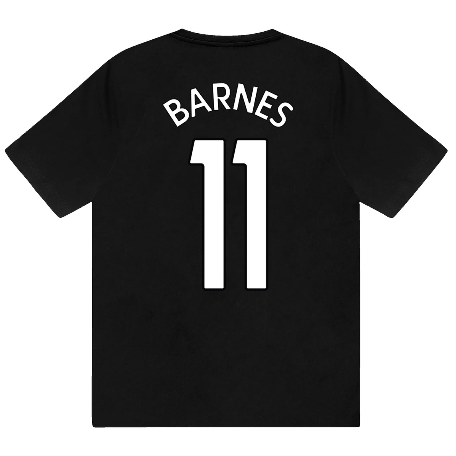 Newcastle Utd kids pyjamas in black & white. Short sleeve top with graphic and shorts with crest to the left leg
