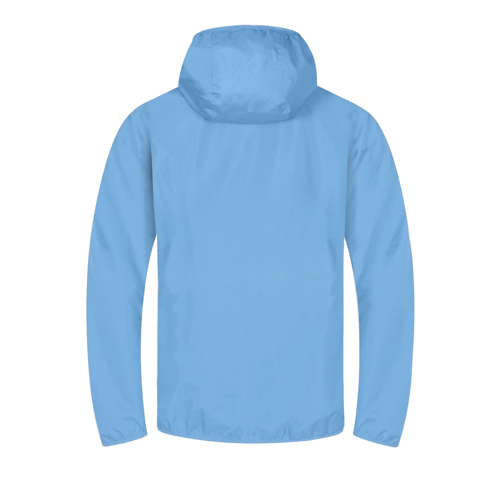 Man City adults shower jacket in sky blue & white with club crest to chest.