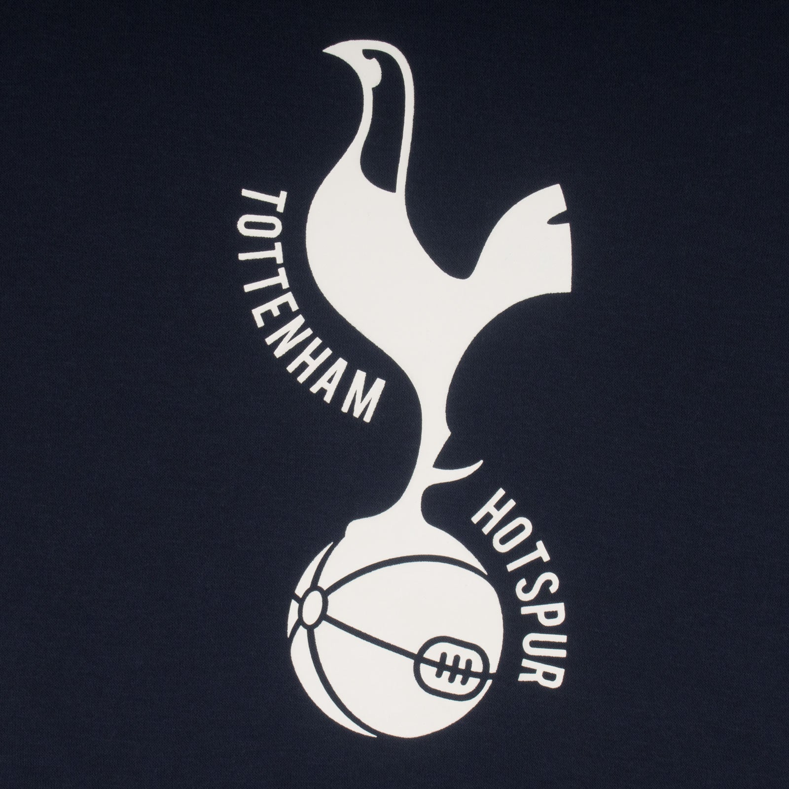 Spurs adults hoodie in navy with club crest & text print to front.
