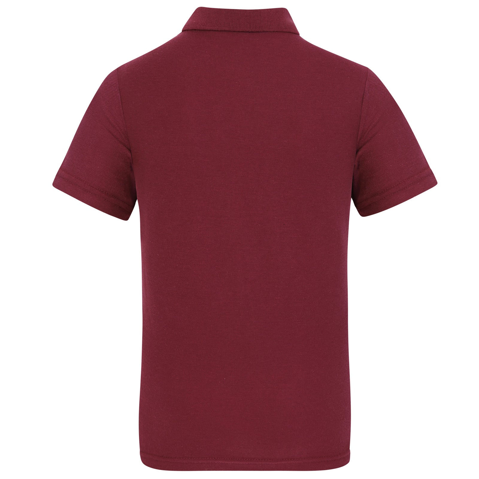 West Ham adults polo shirt in claret with WHUFC badge and text to chest.