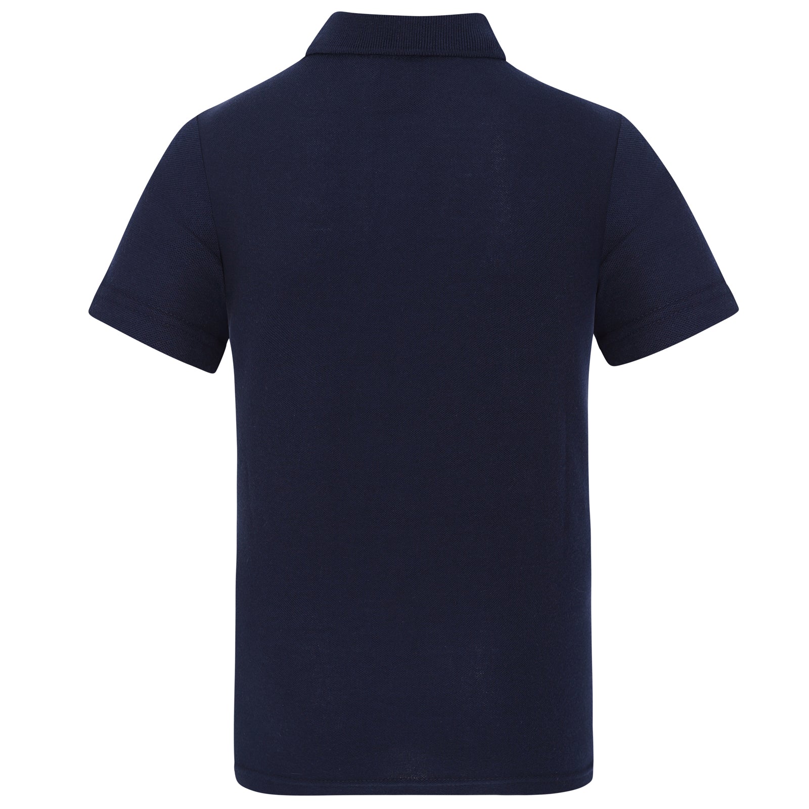 West Ham adults polo shirt in navy with WHUFC badge and text to chest.