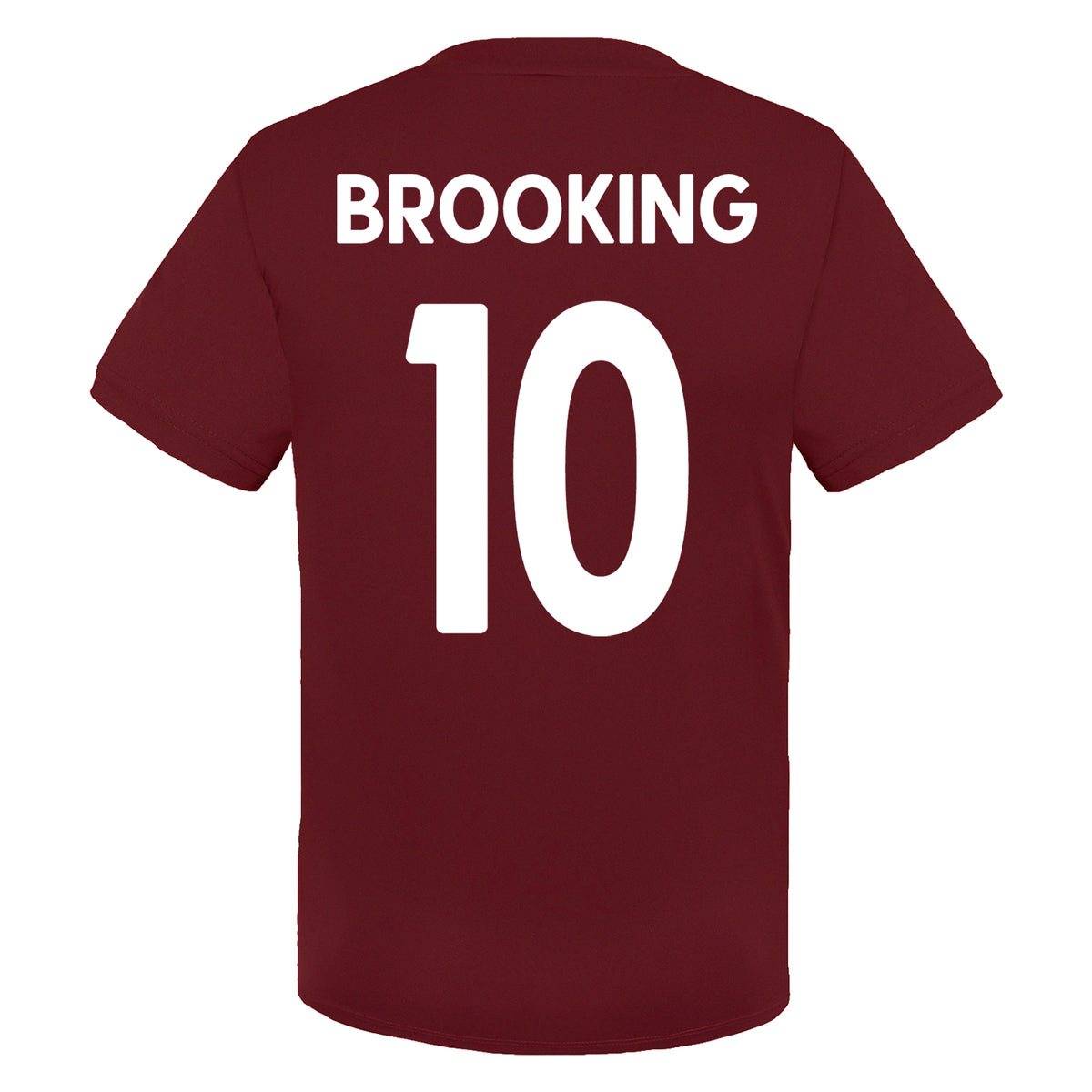 West Ham kids poly T-shirt in claret with club crest to chest