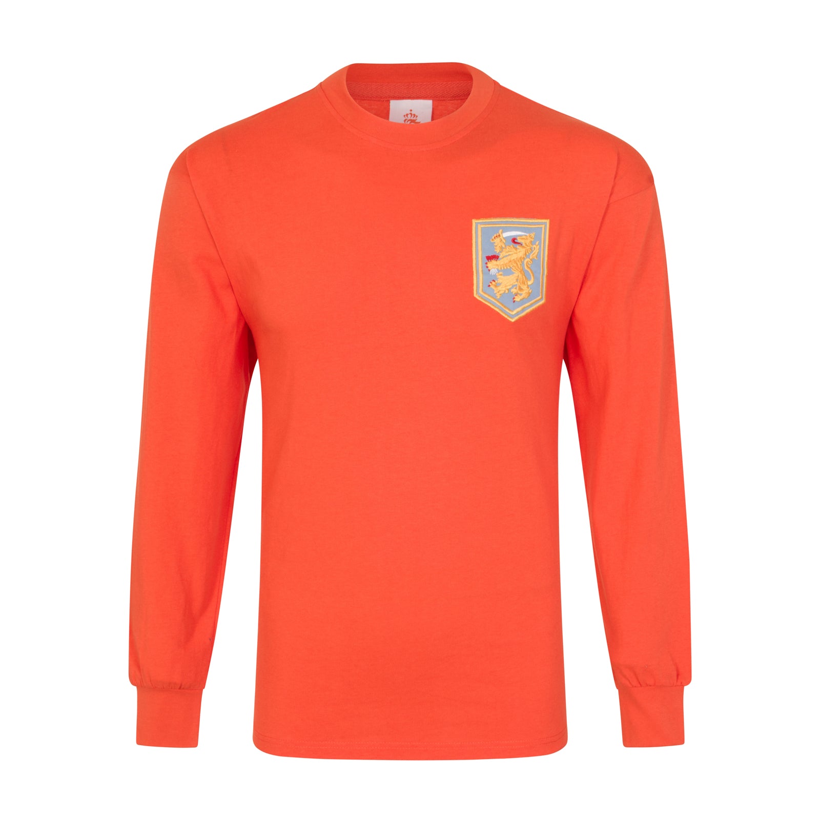 Holland retro football shirt. Replica shirt in orange with KNVB crest to chest.