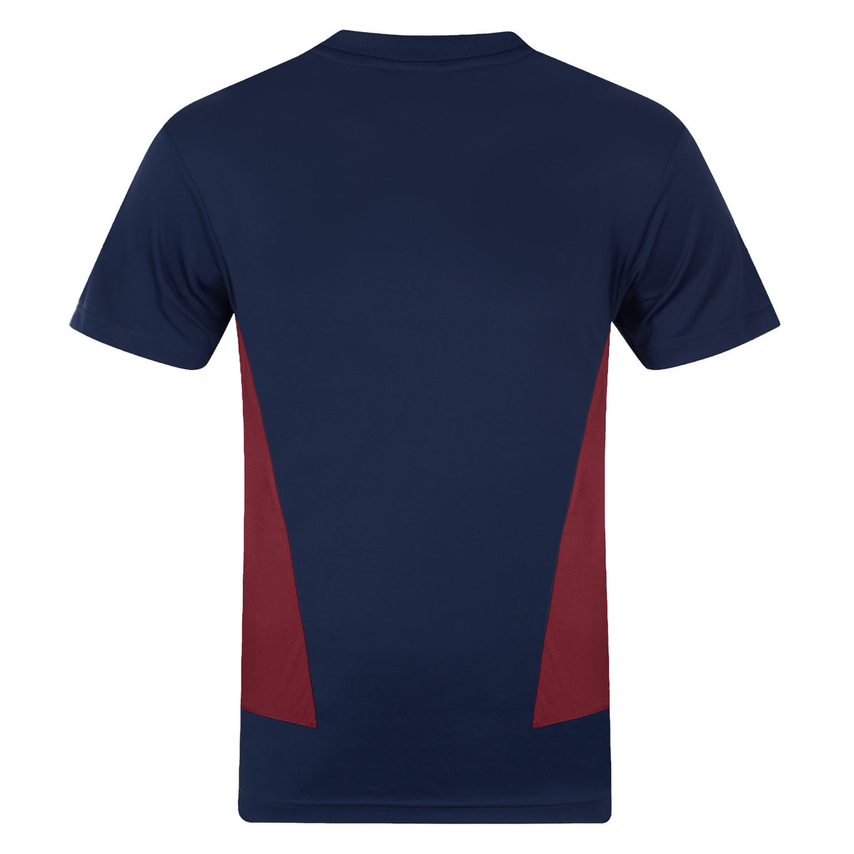 West Ham adults poly T-shirt in black marl with club crest to chest