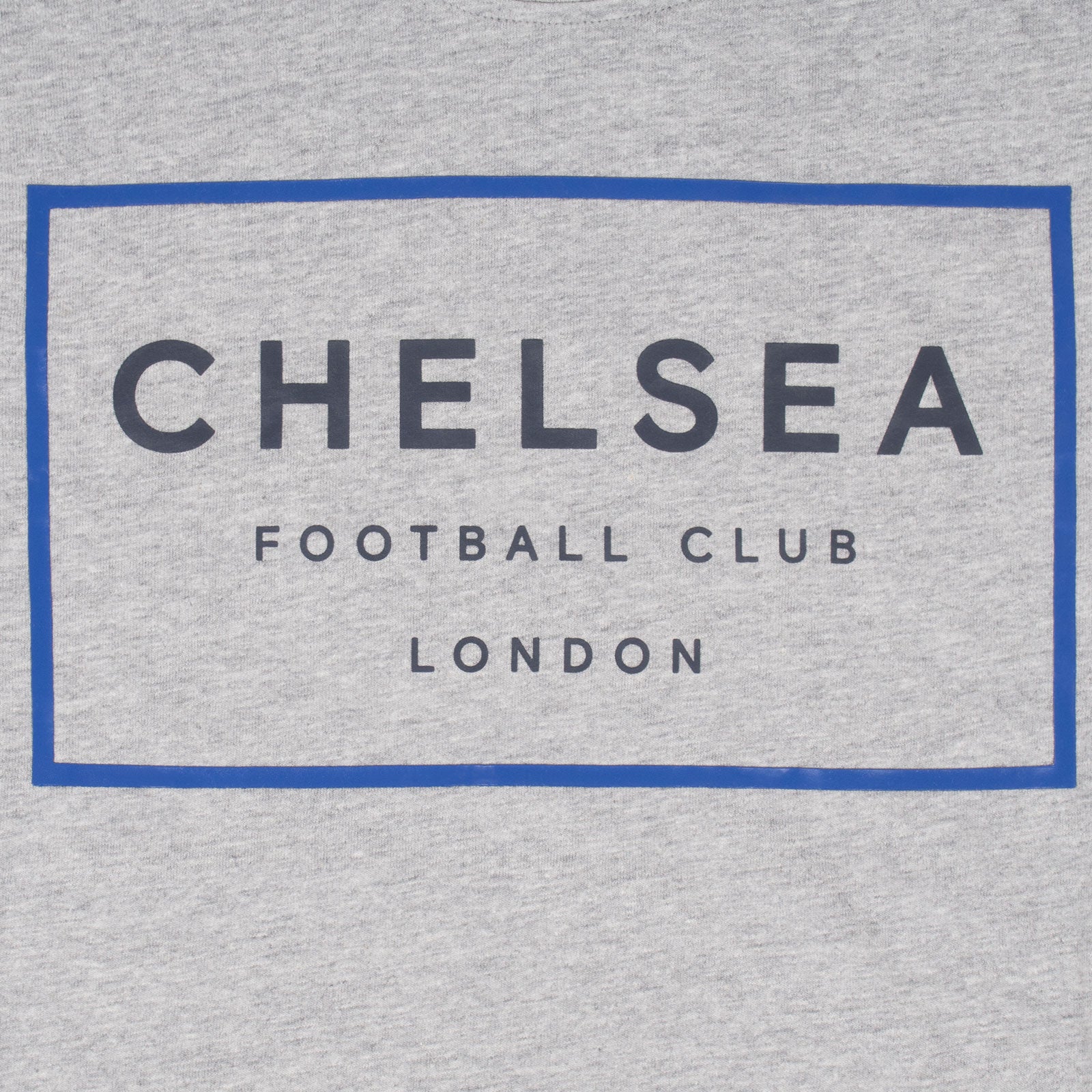 Chelsea kids T-shirt in grey with large club crest print to front and small crest print to sleeve.