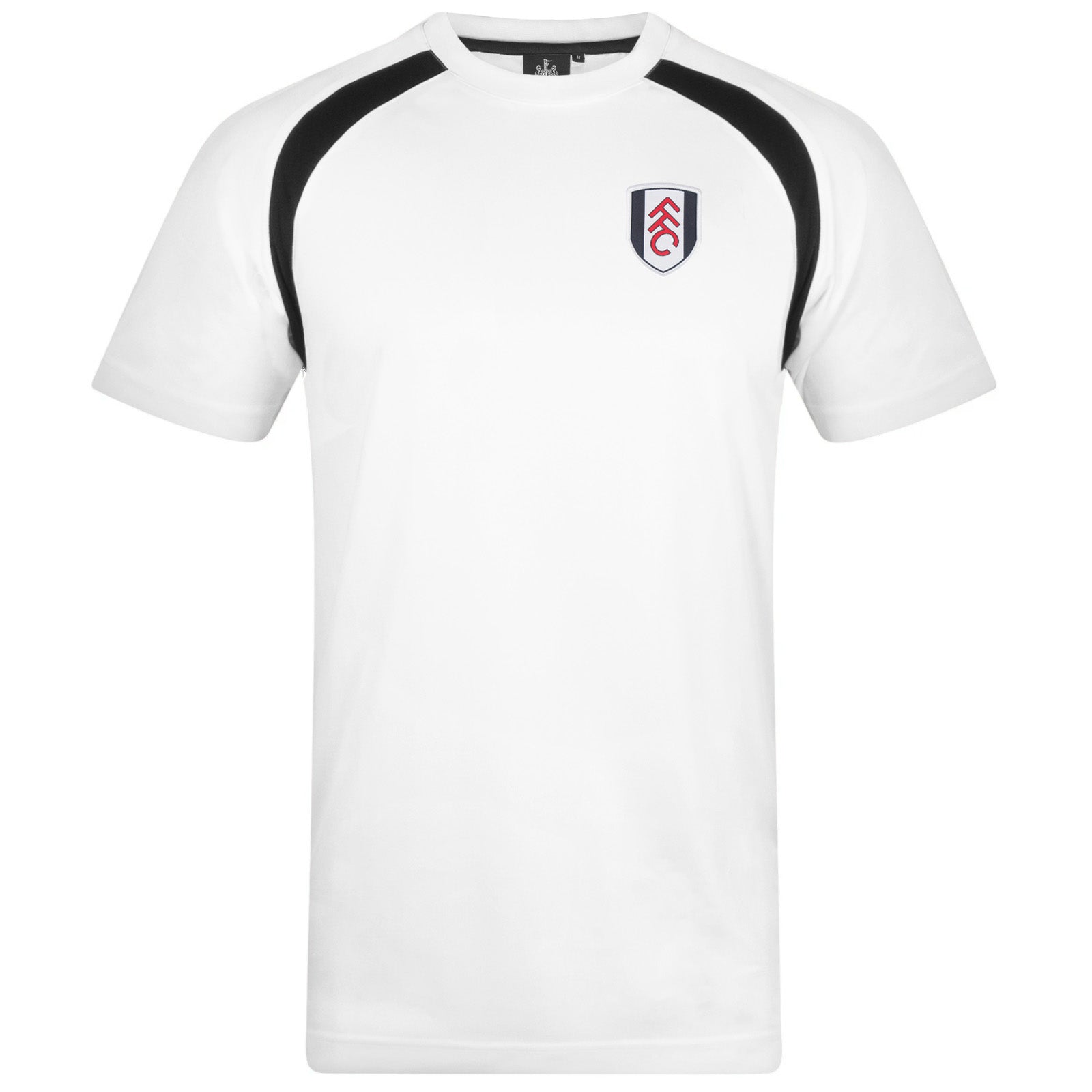 Fulham adults T-shirt in white with club crest chest