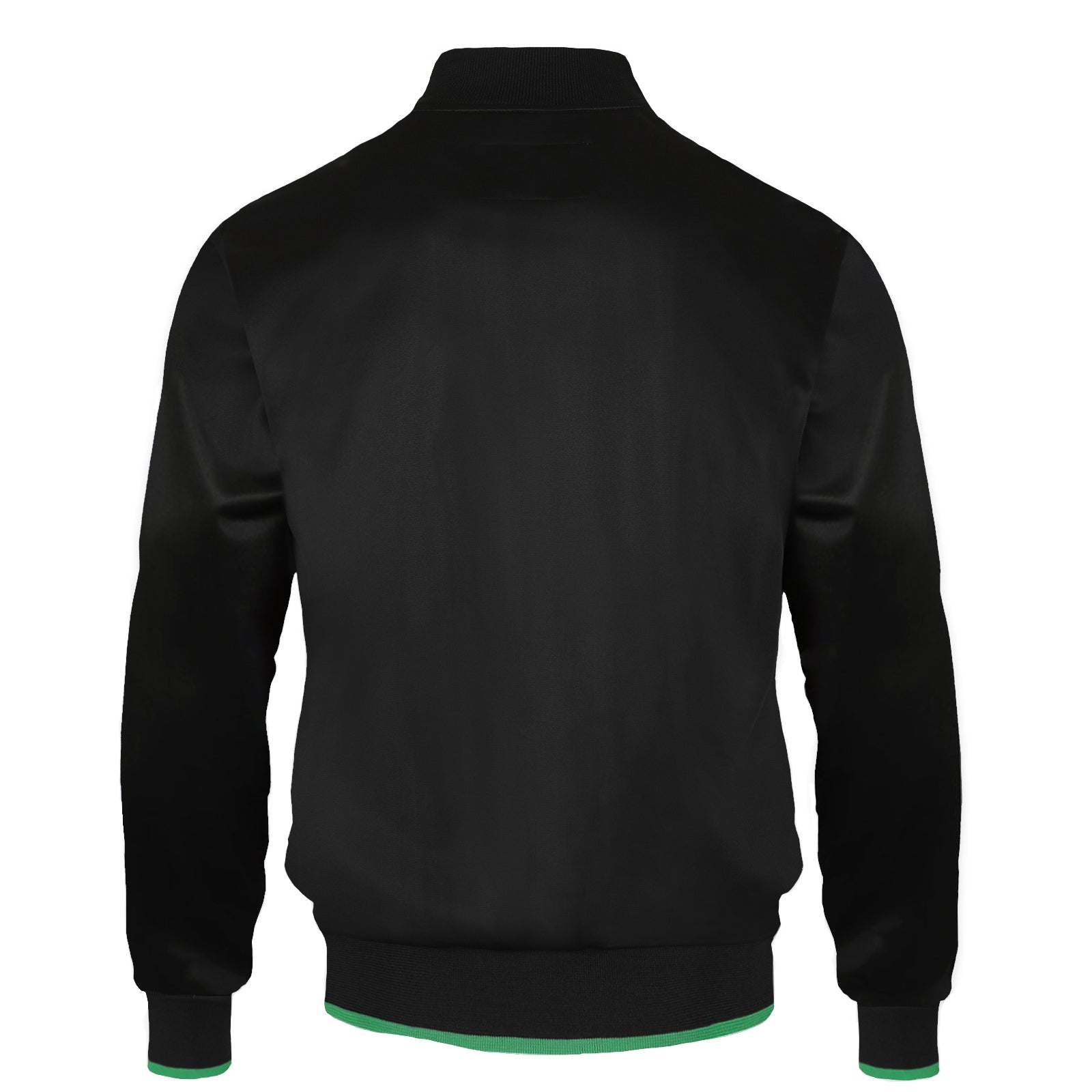 Celtic adults track jacket in black with retro crest on the chest.