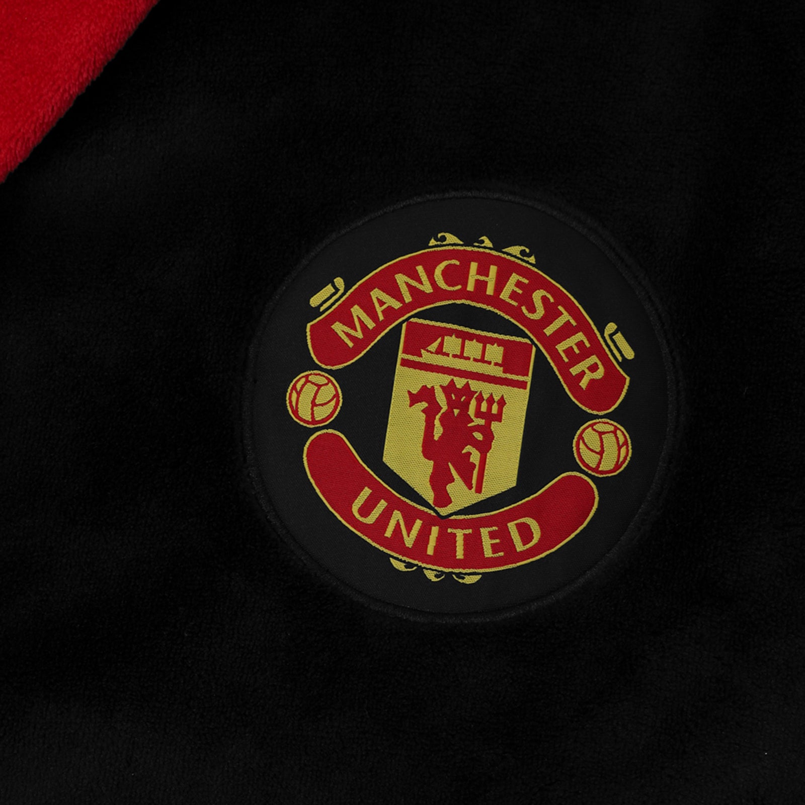 Man United dressing gown for men in black