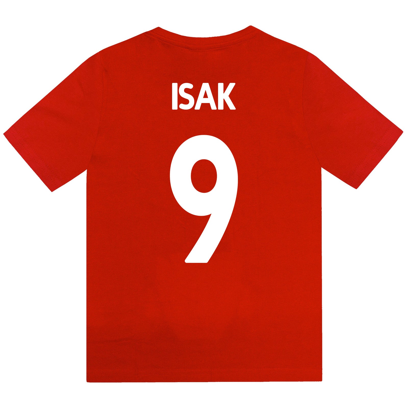 Liverpool kids pyjamas in red. Short sleeve top with graphic and shorts with logo to the left leg