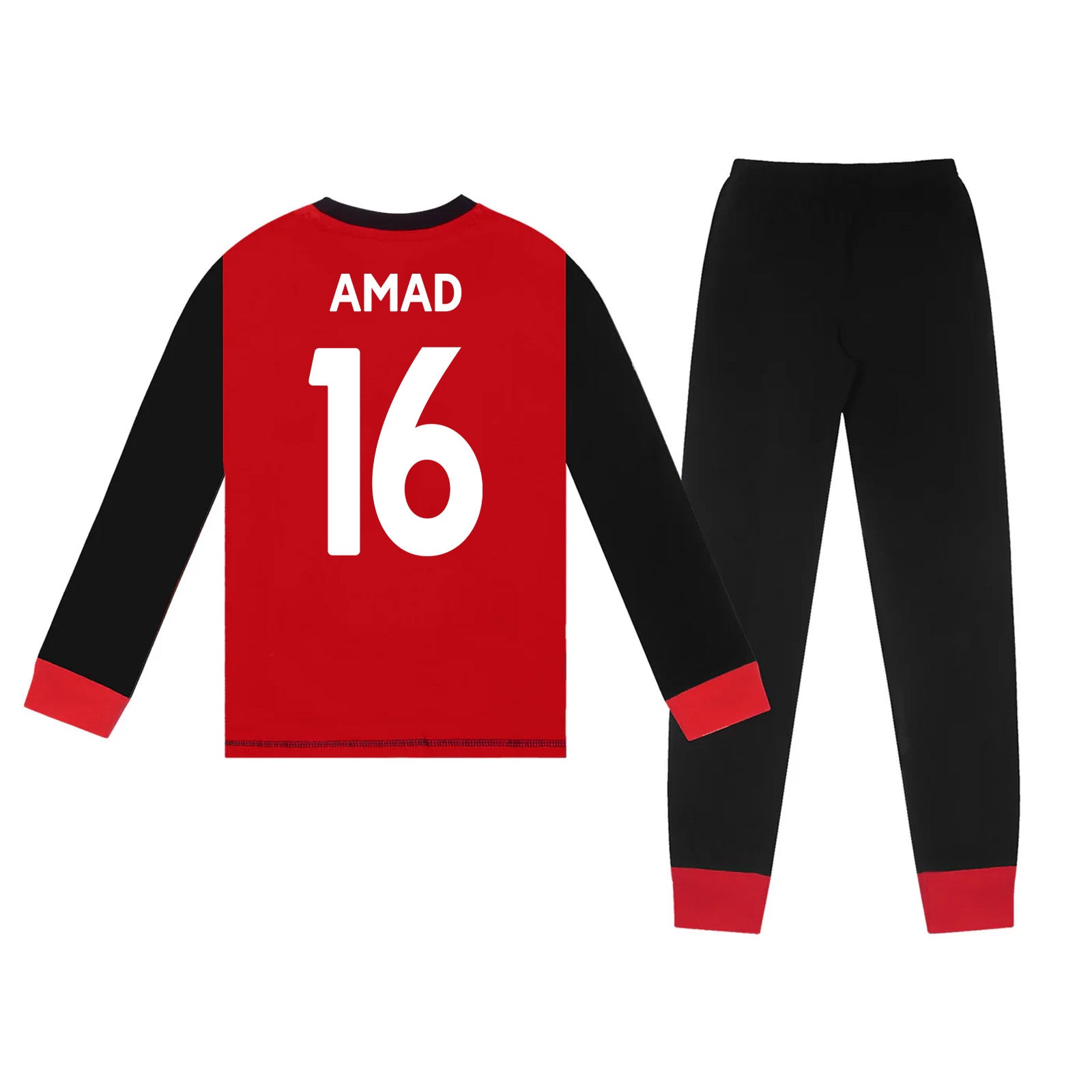 Manchester United long pyjamas for kids in red