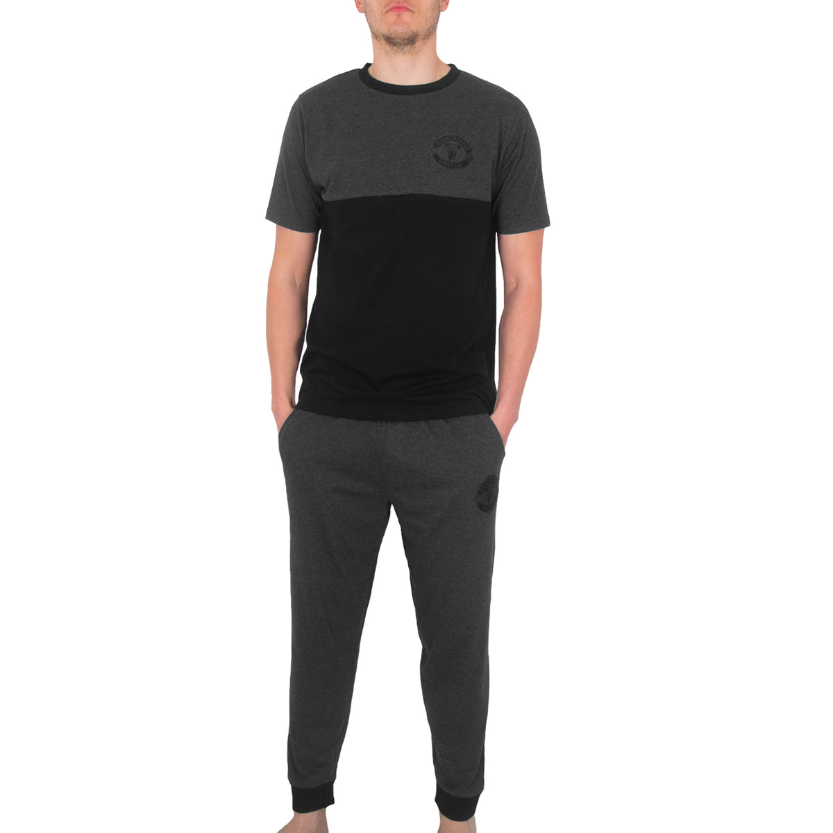 Manchester United long pyjamas for adults in grey