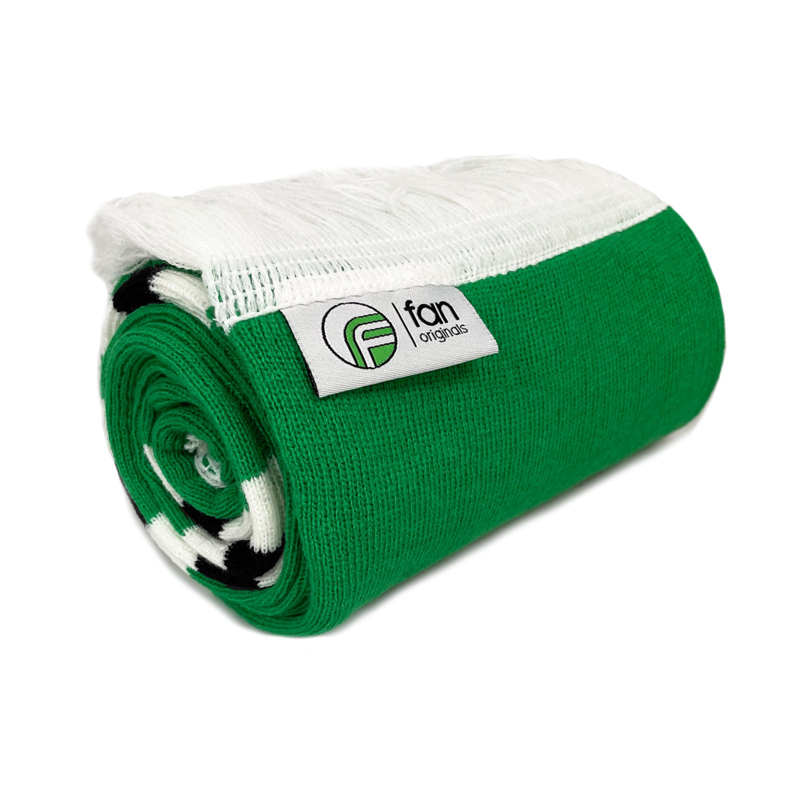 Northern Ireland retro football bar scarf in green, black and white