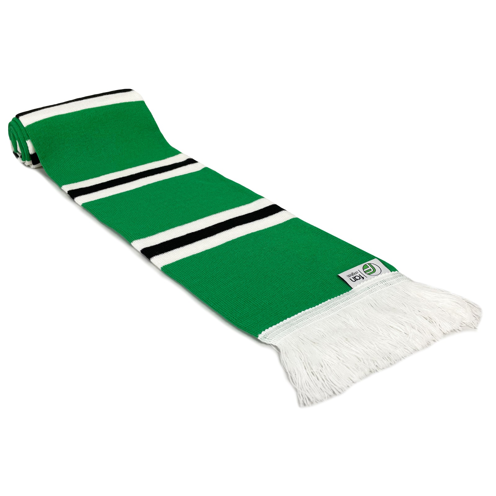 Northern Ireland retro football bar scarf in green, black and white