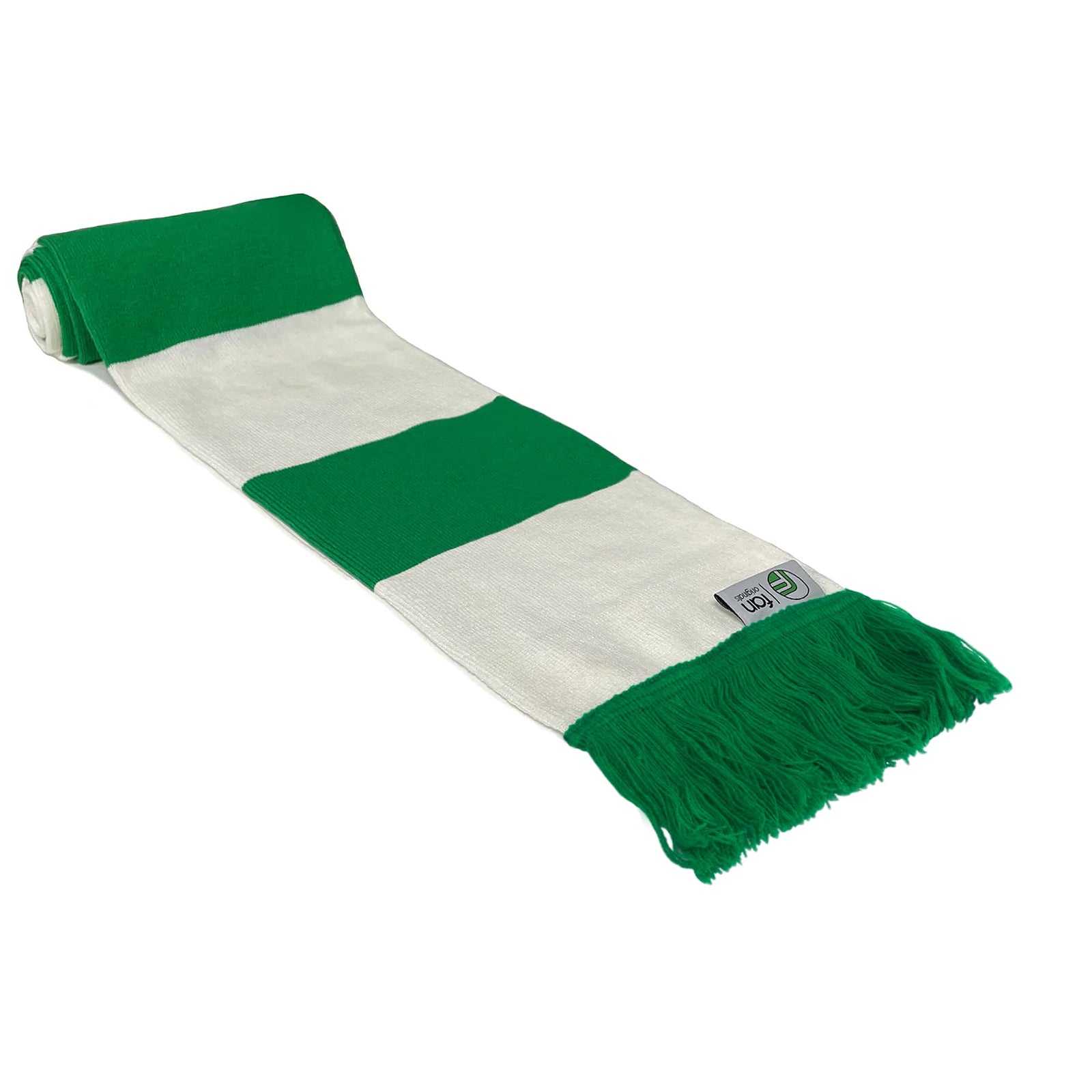 Northern Ireland retro football bar scarf in bgreen and white