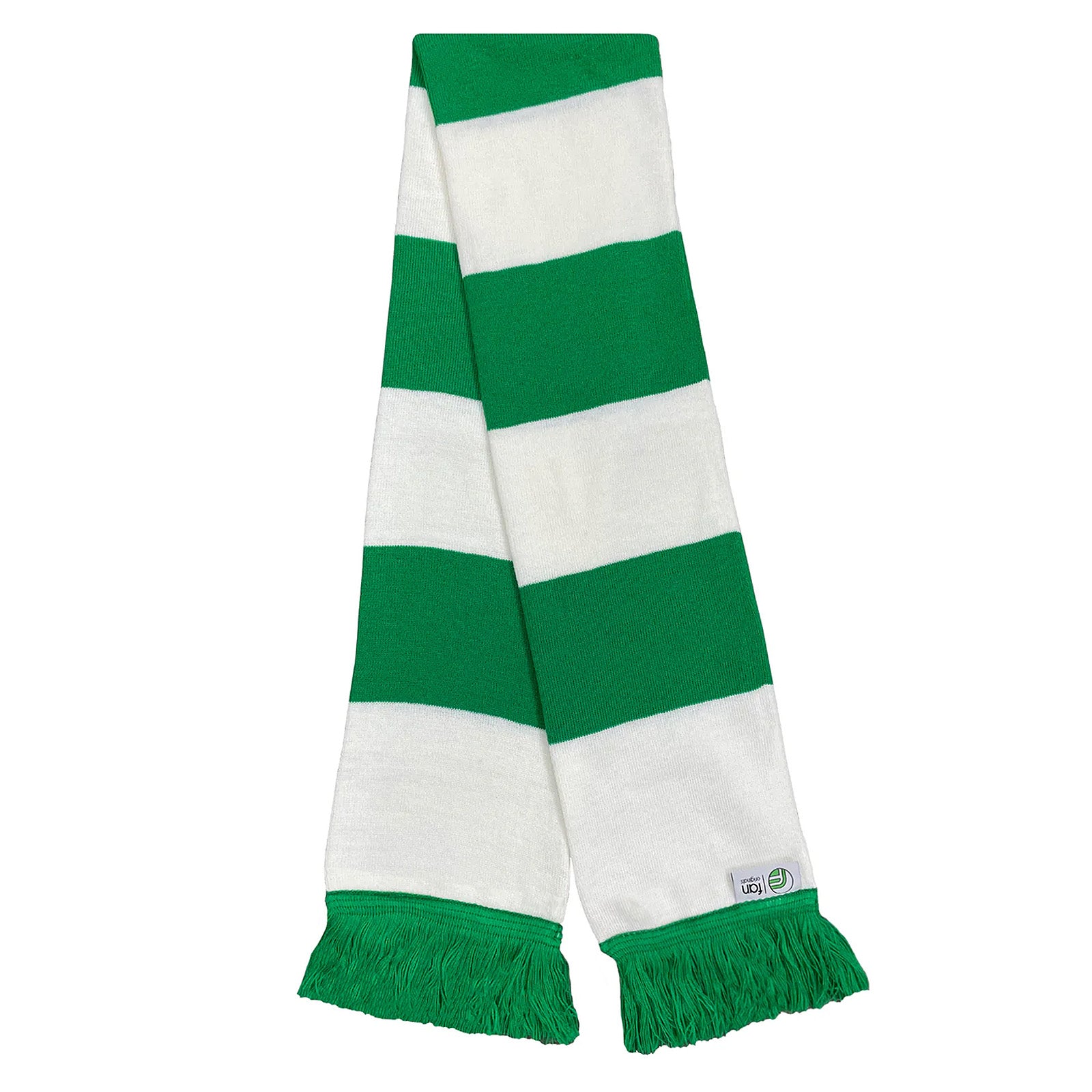 Celtic retro football bar scarf in green, white and black