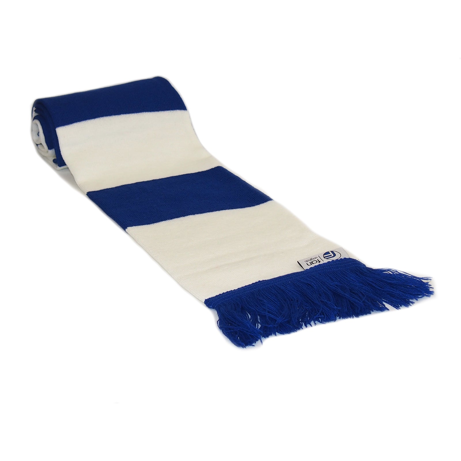 Chelsea retro football bar scarf in blue and white