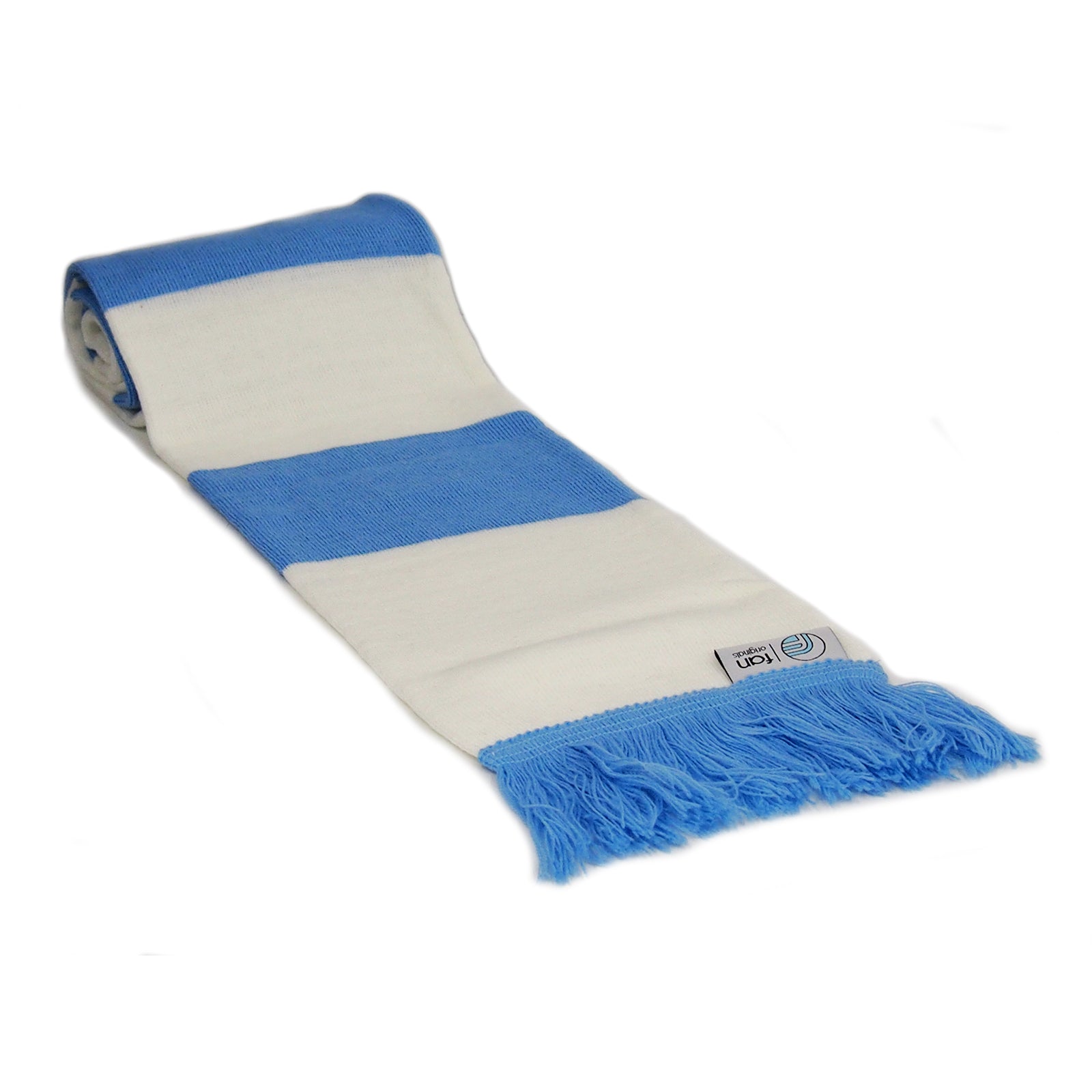 Coventry City retro football bar scarf in sky blue and white