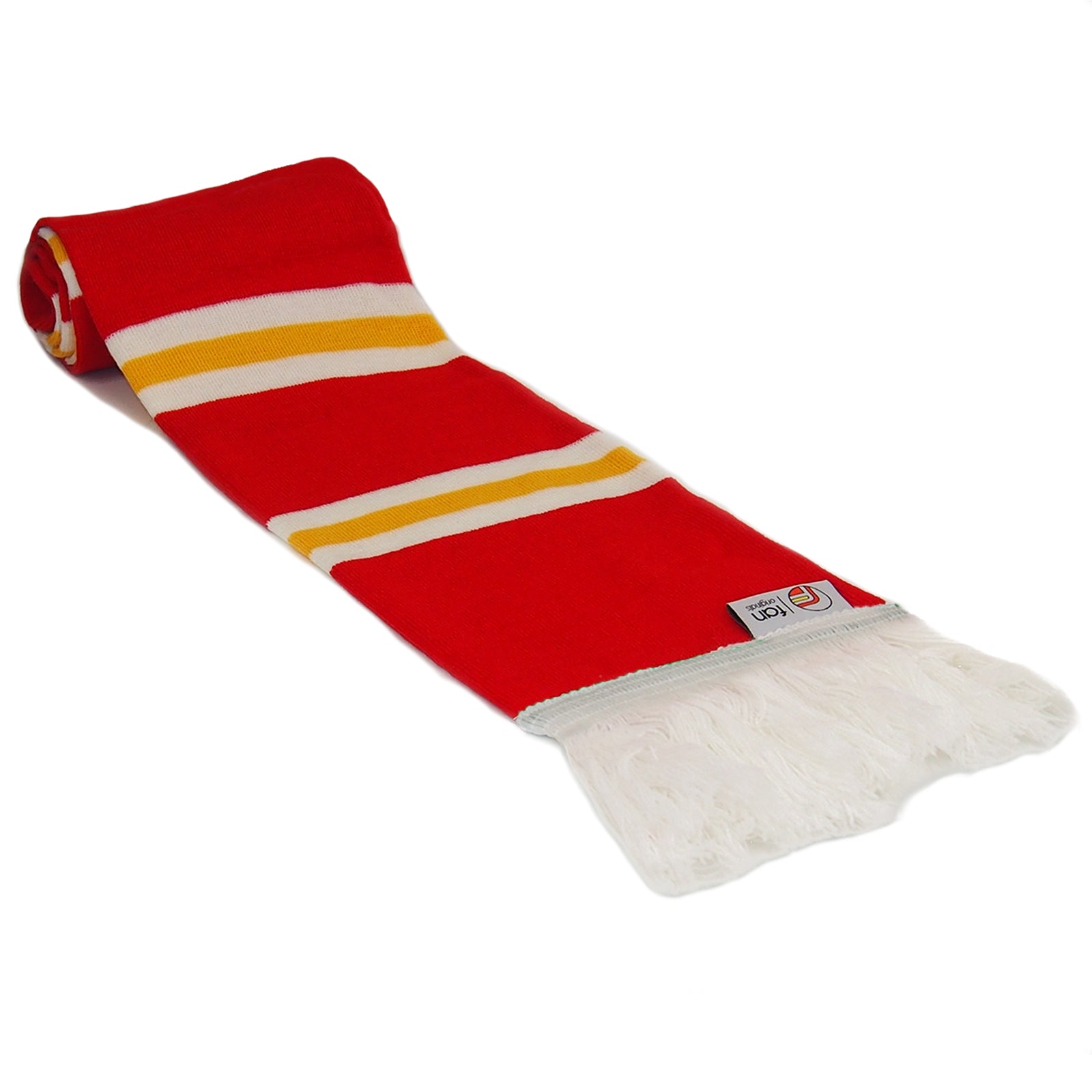 Liverpool retro football bar scarf in red and white