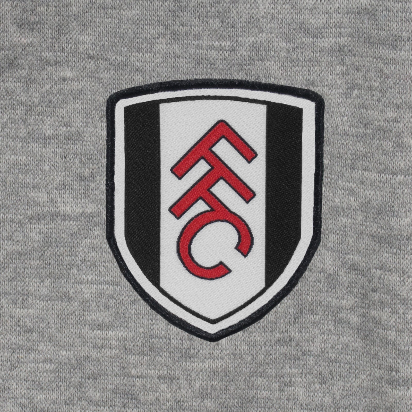 Fulham adults fleece shorts in grey with crest to left leg and pockets to front & back.