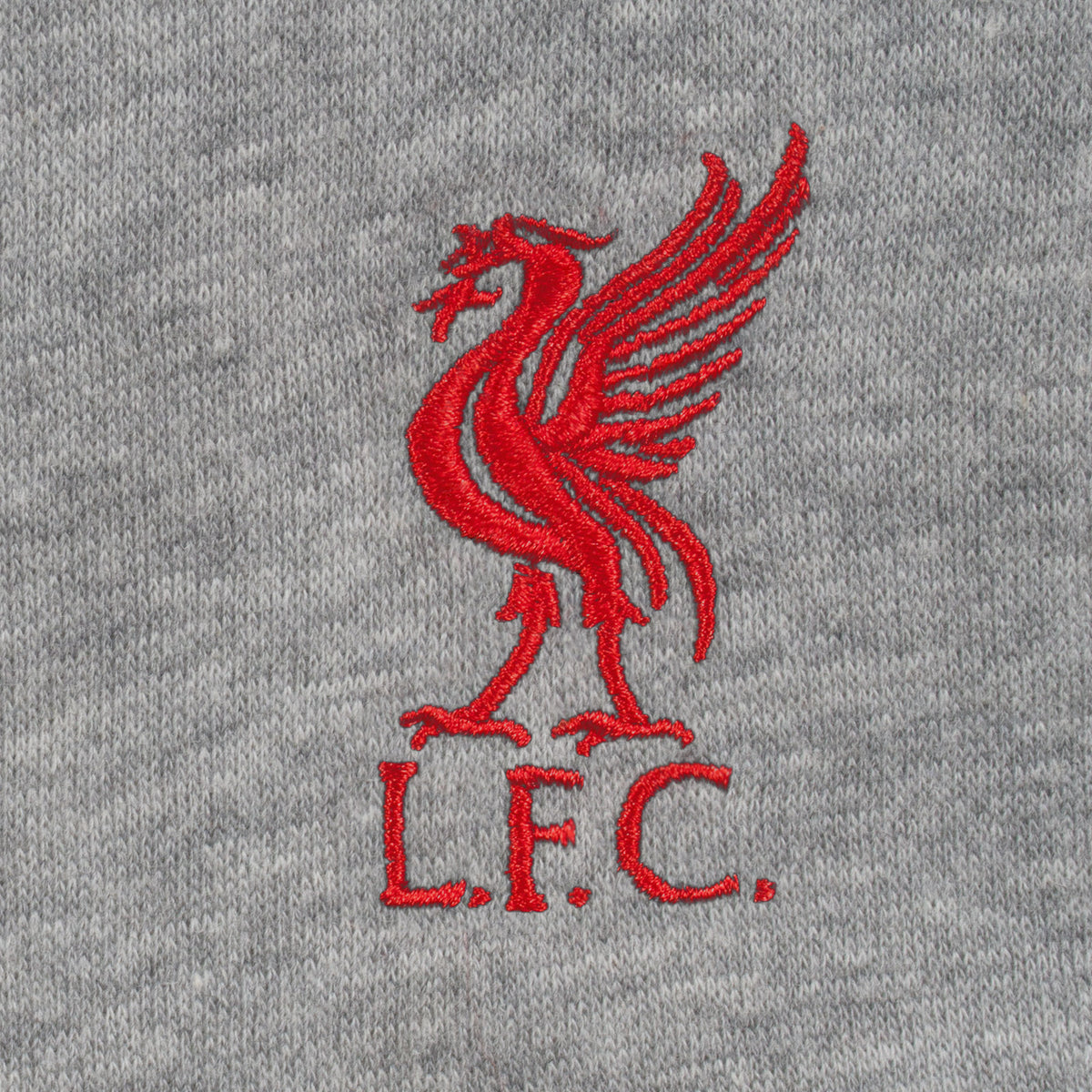 Liverpool adults fleece shorts in grey with crest to left leg and pockets to front & back.