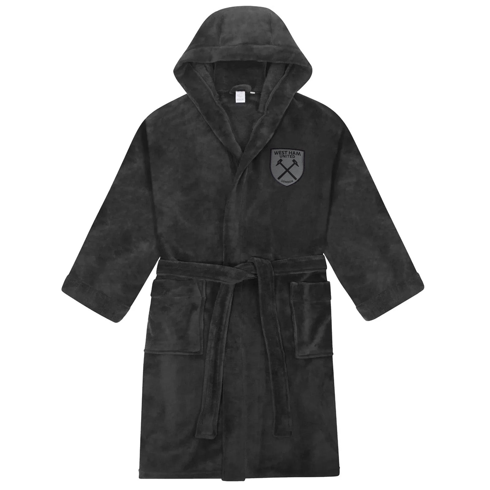 West Ham adults dressing gown in grey with club crest