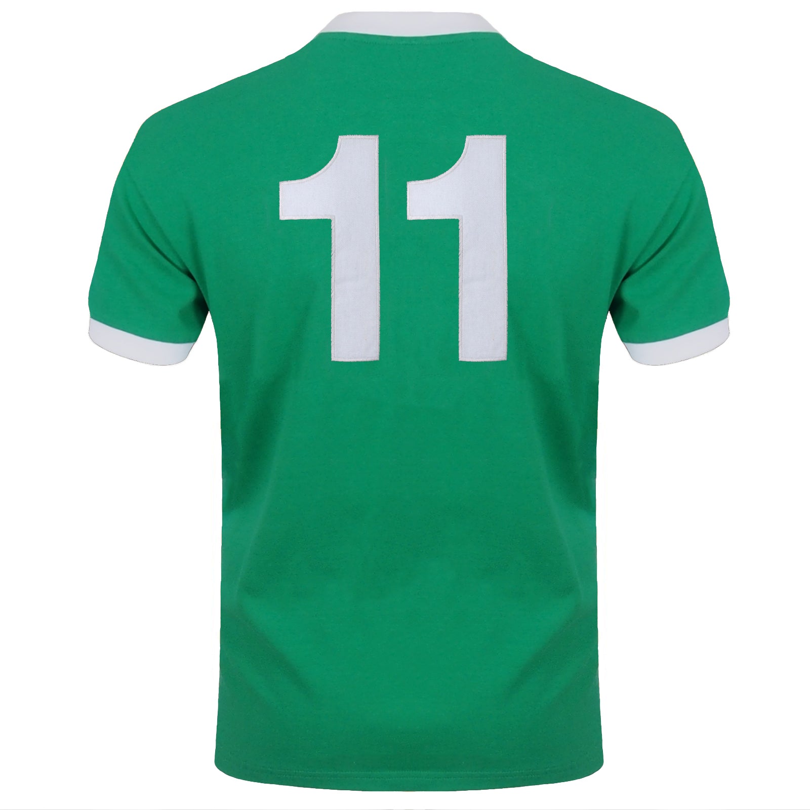 Northern Ireland retro football shirt in green with crest to chest & No.11 to back