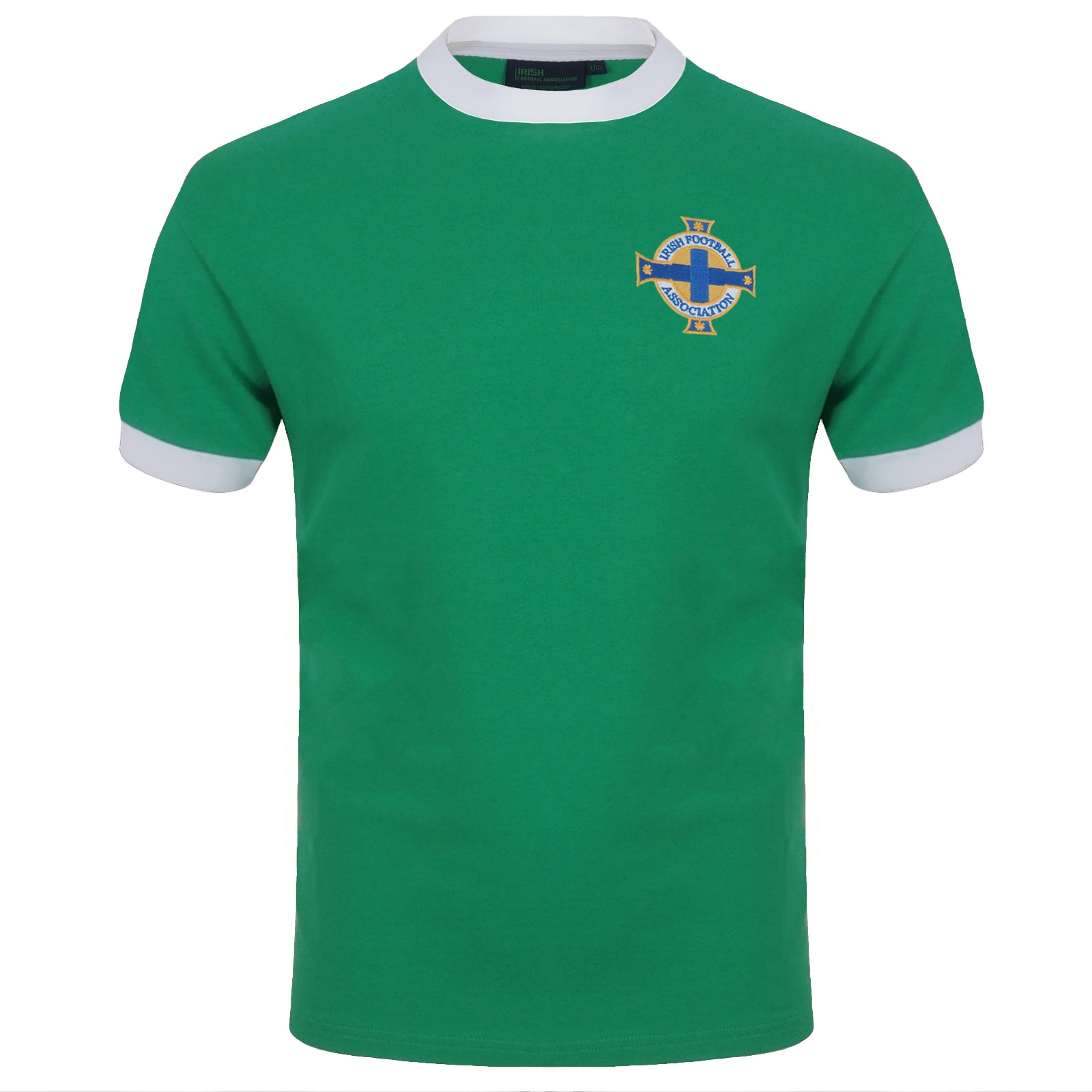 Northern Ireland retro football shirt in green with crest to chest & No.11 to back