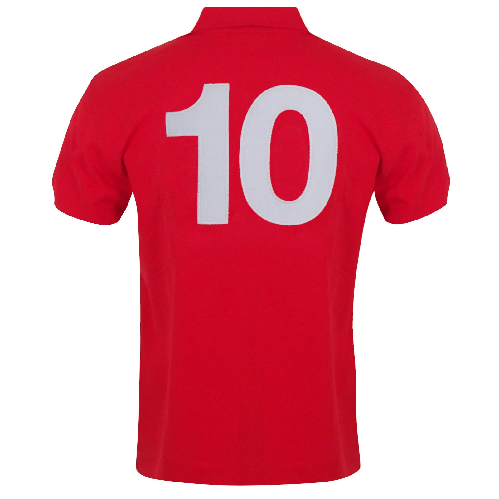 Wales retro football shirt 1976 in red with crest to chest and a No.10 on back