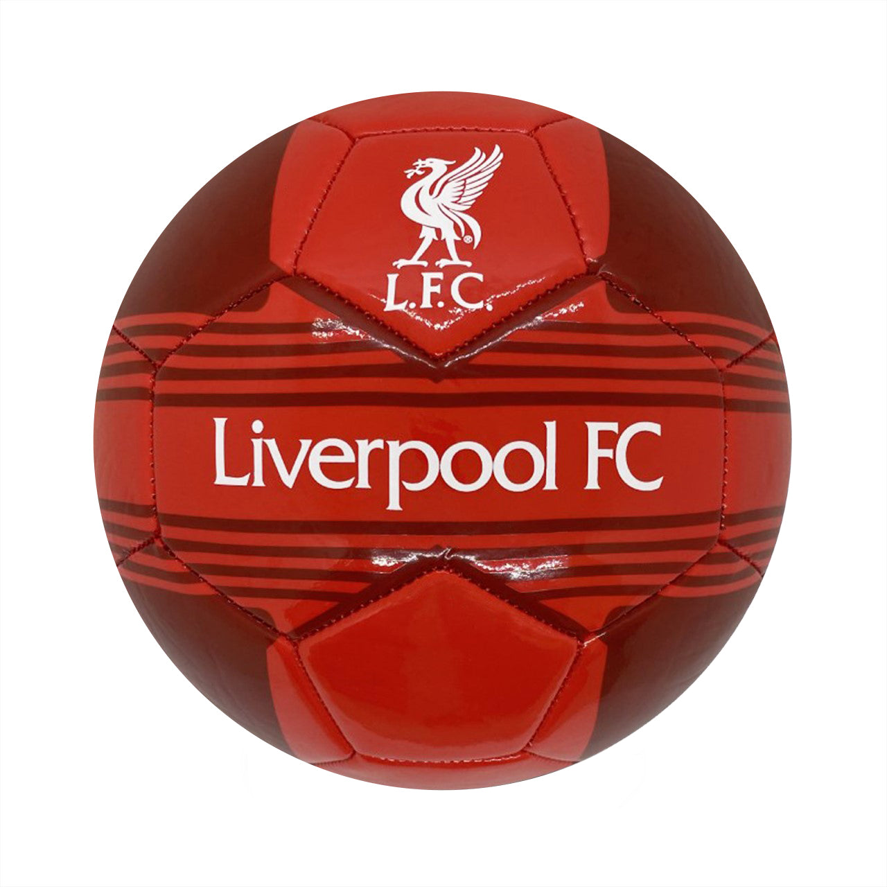 Liverpool size 4 red football with LFC crest & text.