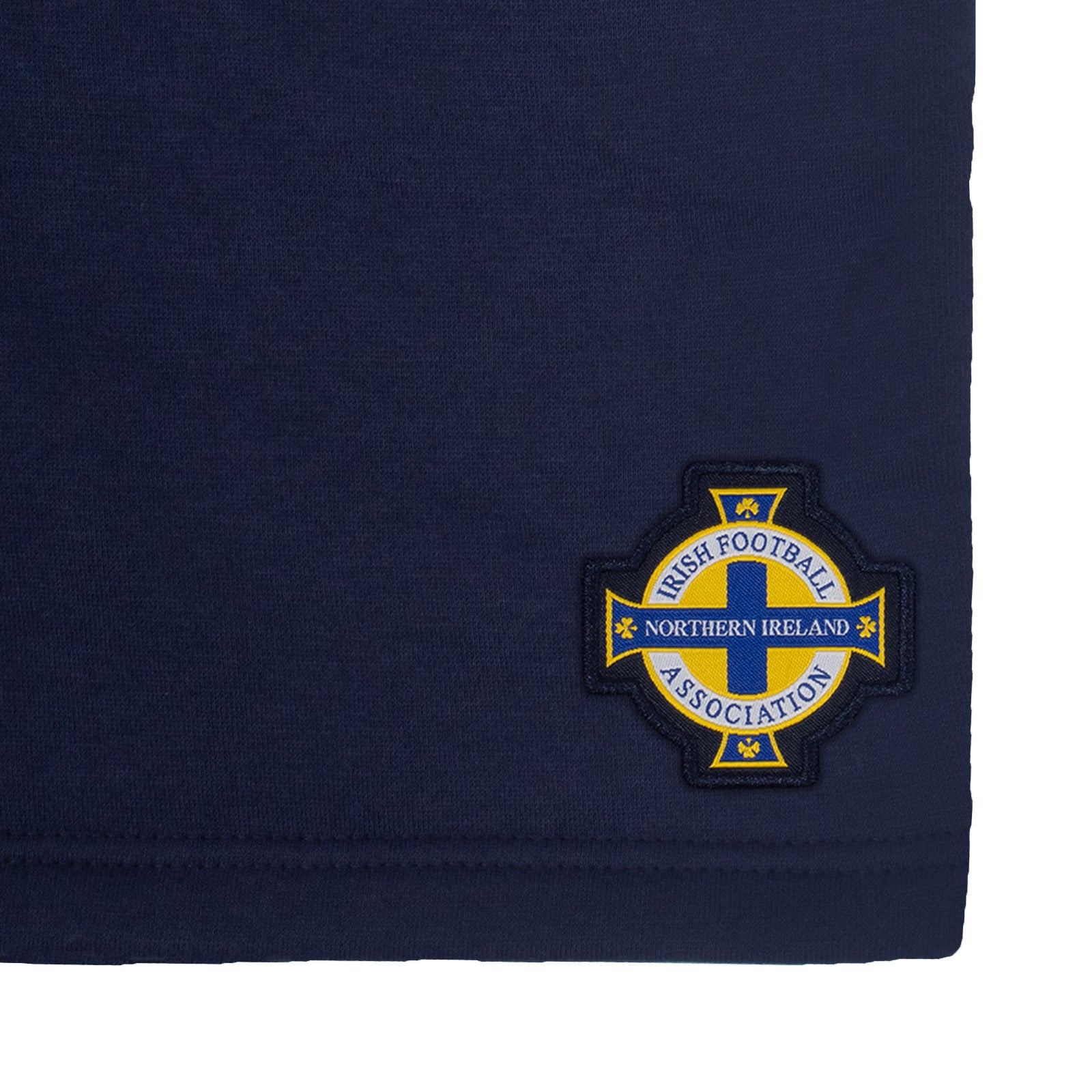 Northern Ireland adults fleece shorts in navy blue with crest to left leg and pockets to front & back.