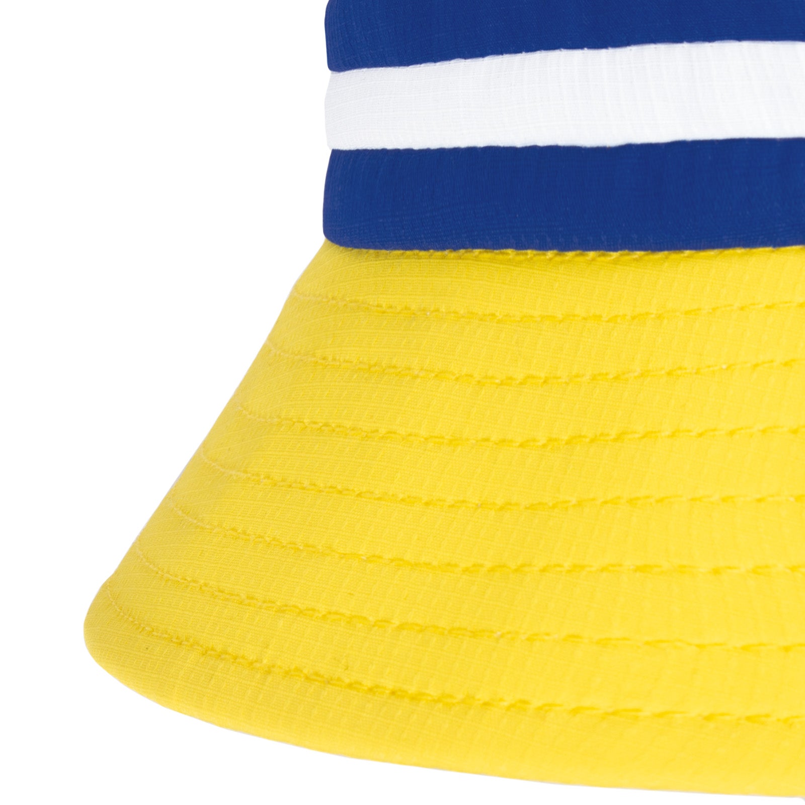 Leeds United bucket hat in yellow, blue and white