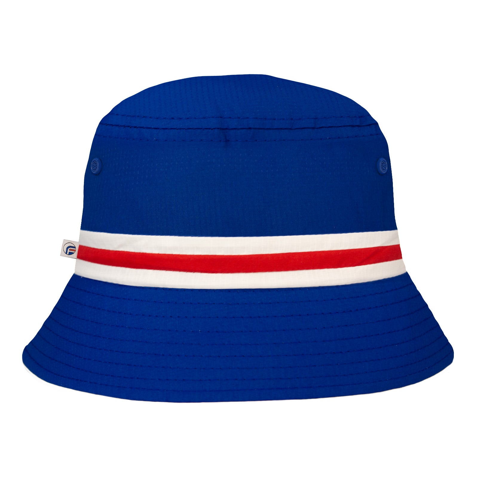 Rangers bucket hat in royal, red and white