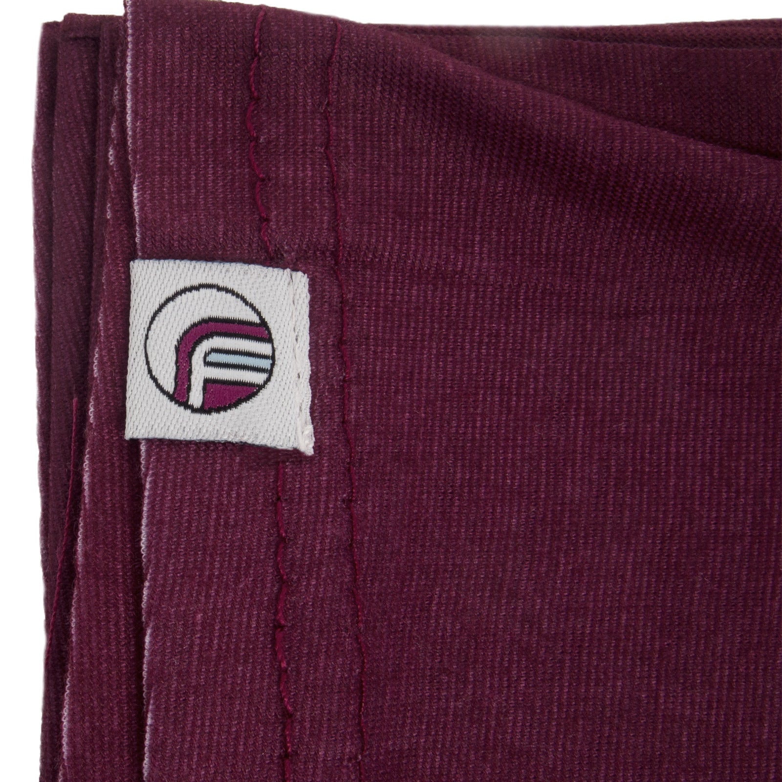 Burnley snood in retro football bar scarf design in claret